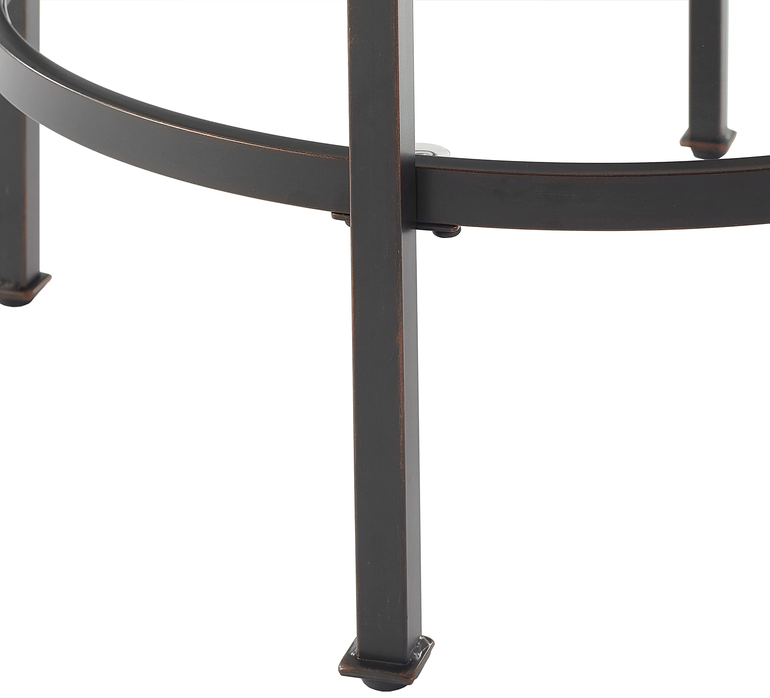 Crosley Furniture Aimee Small Side End Table with Storage Shelf for Living Room, Oil-Rubbed Bronze - Image 5