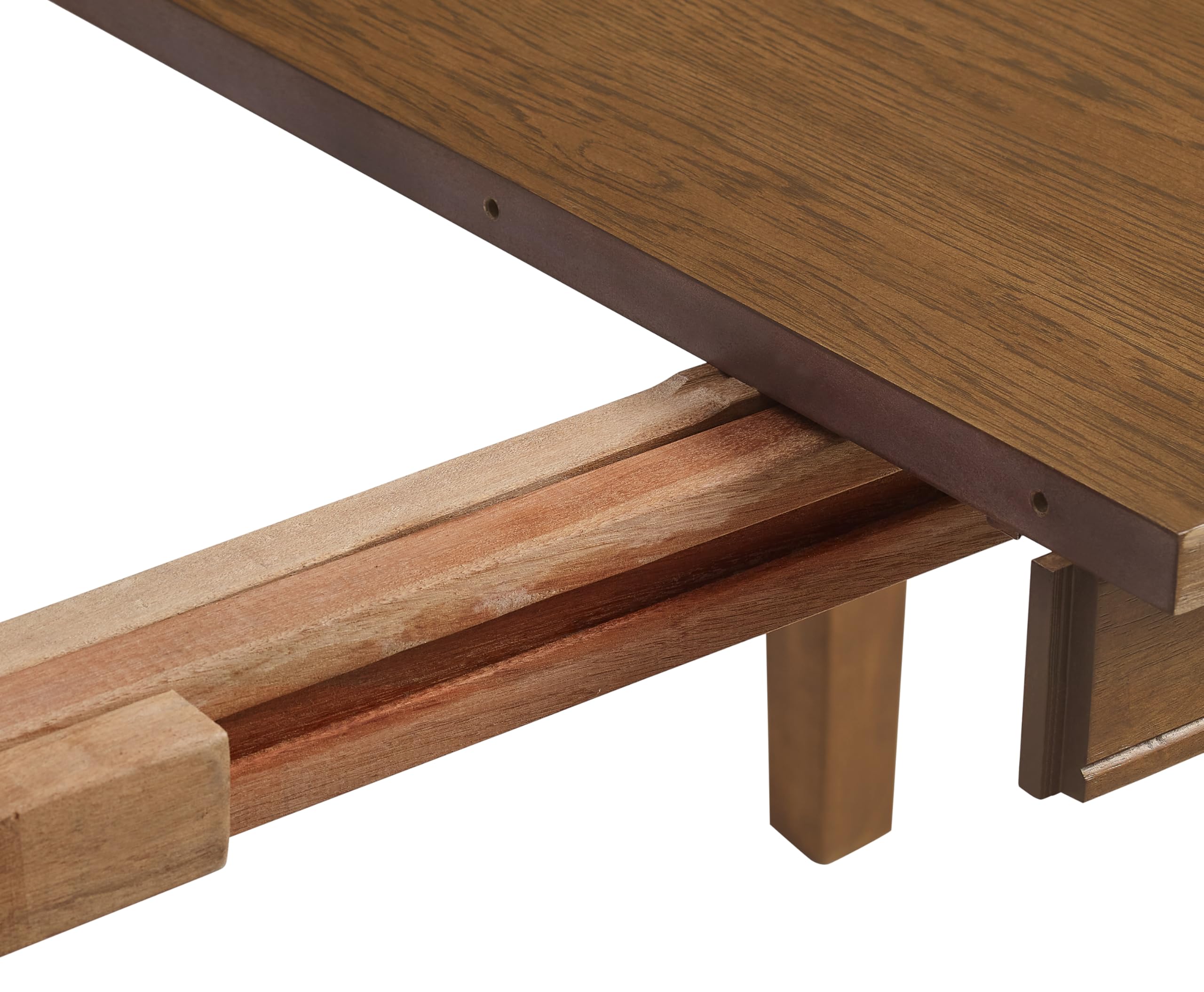 Crosley Furniture Alessia Traditional Wood Dining Room Table with Leaf Extension, Kitchen Tables, Brown - Image 11