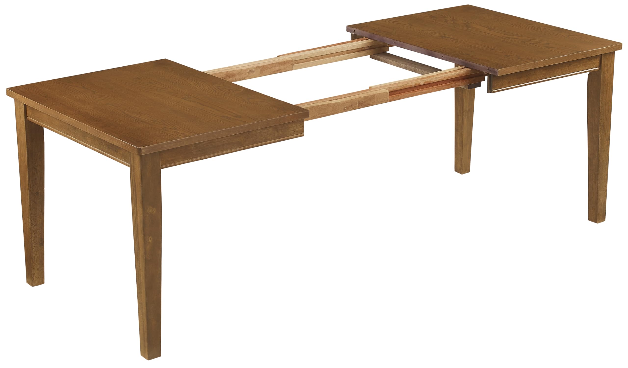 Crosley Furniture Alessia Traditional Wood Dining Room Table with Leaf Extension, Kitchen Tables, Brown - Image 5