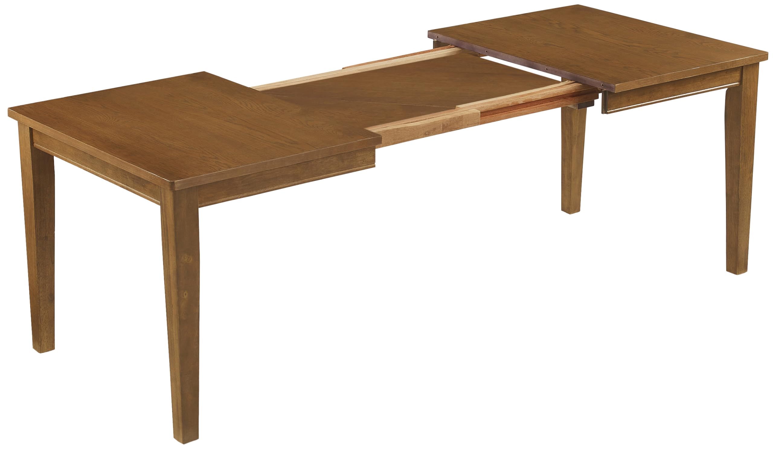 Crosley Furniture Alessia Traditional Wood Dining Room Table with Leaf Extension, Kitchen Tables, Brown - Image 6