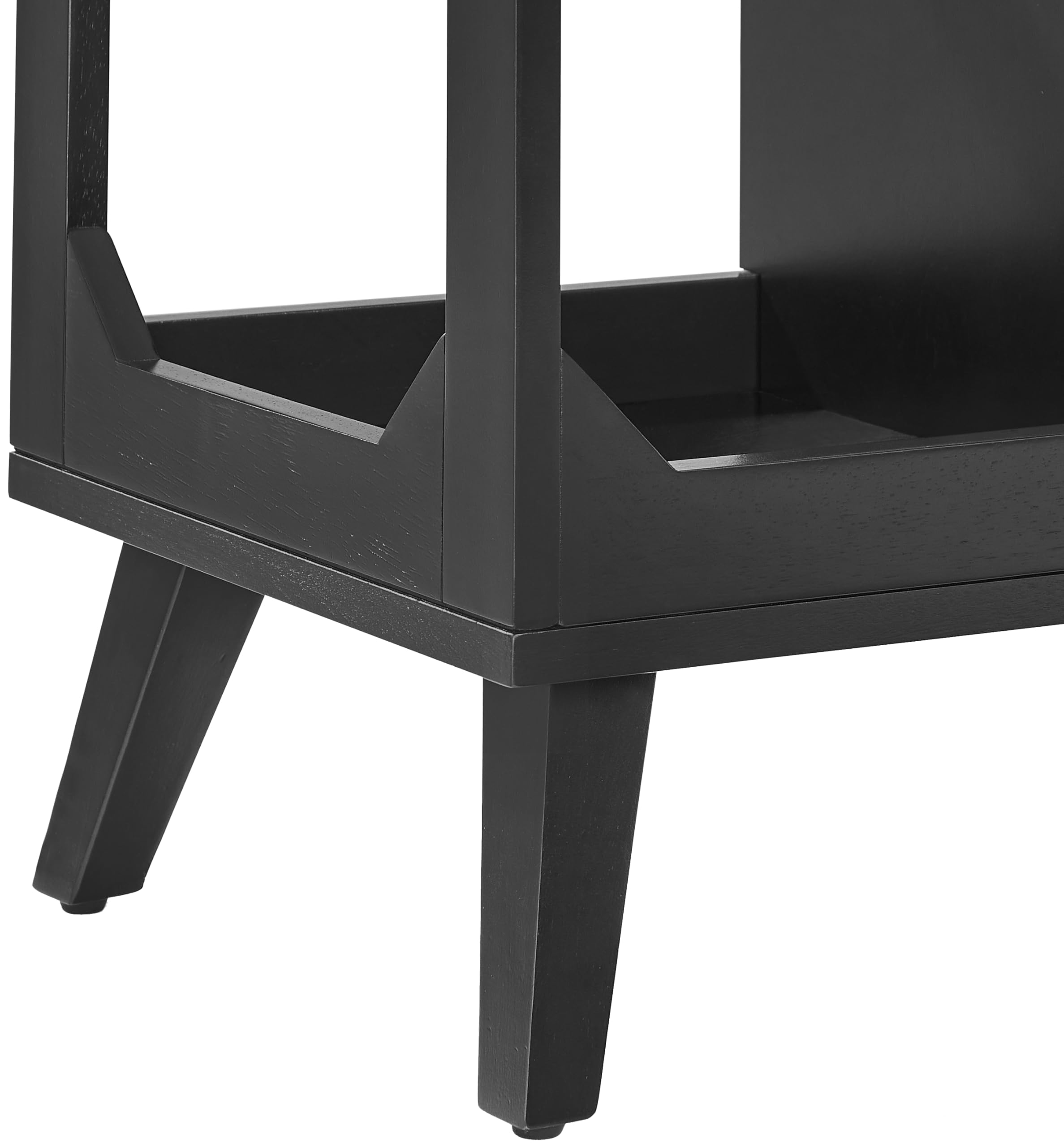 Crosley Furniture Asheville Mid-Century Modern Media Console Record Player Stand, Storage for Vinyl Records, Medium, Black - Image 13