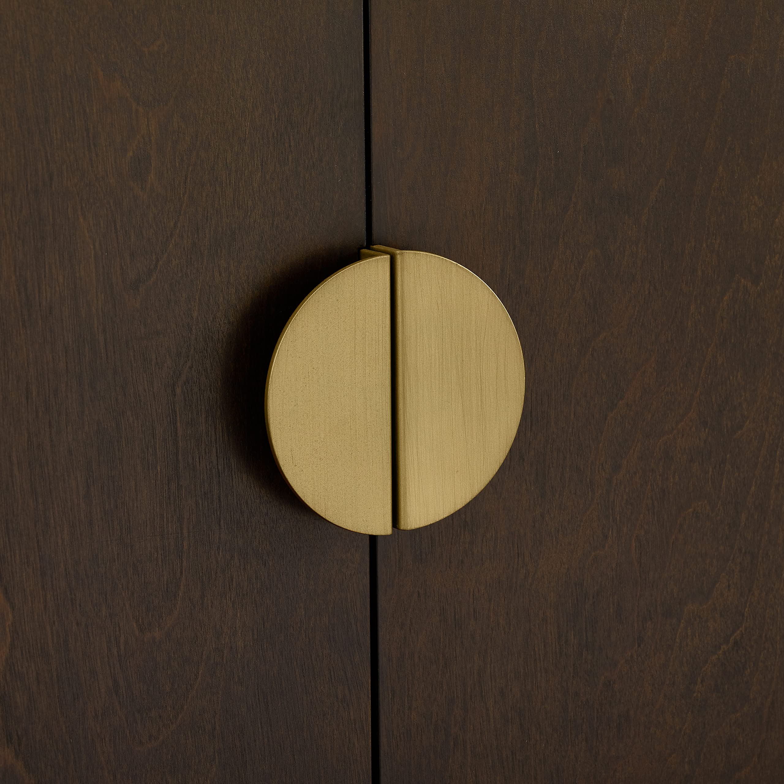 Crosley Furniture Blair Bar Cabinet with Storage Shelves and Wine Rack, Dark Brown/Gold - Image 12