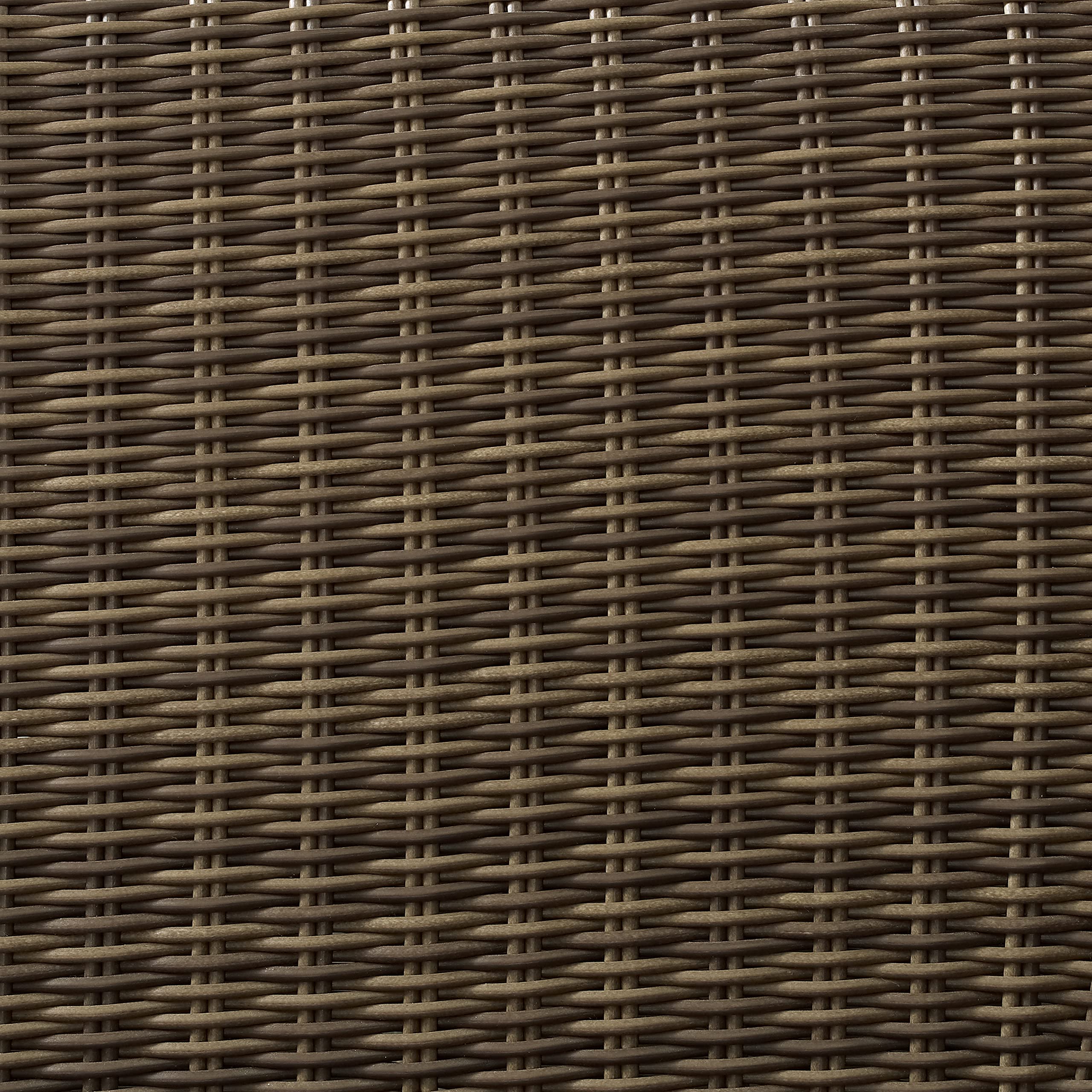 Crosley Furniture Bradenton 4-Piece Wicker Outdoor Loveseat and Swivel Rocker Patio Furniture Set for Porch, Brown with Sand Cushions - Image 9