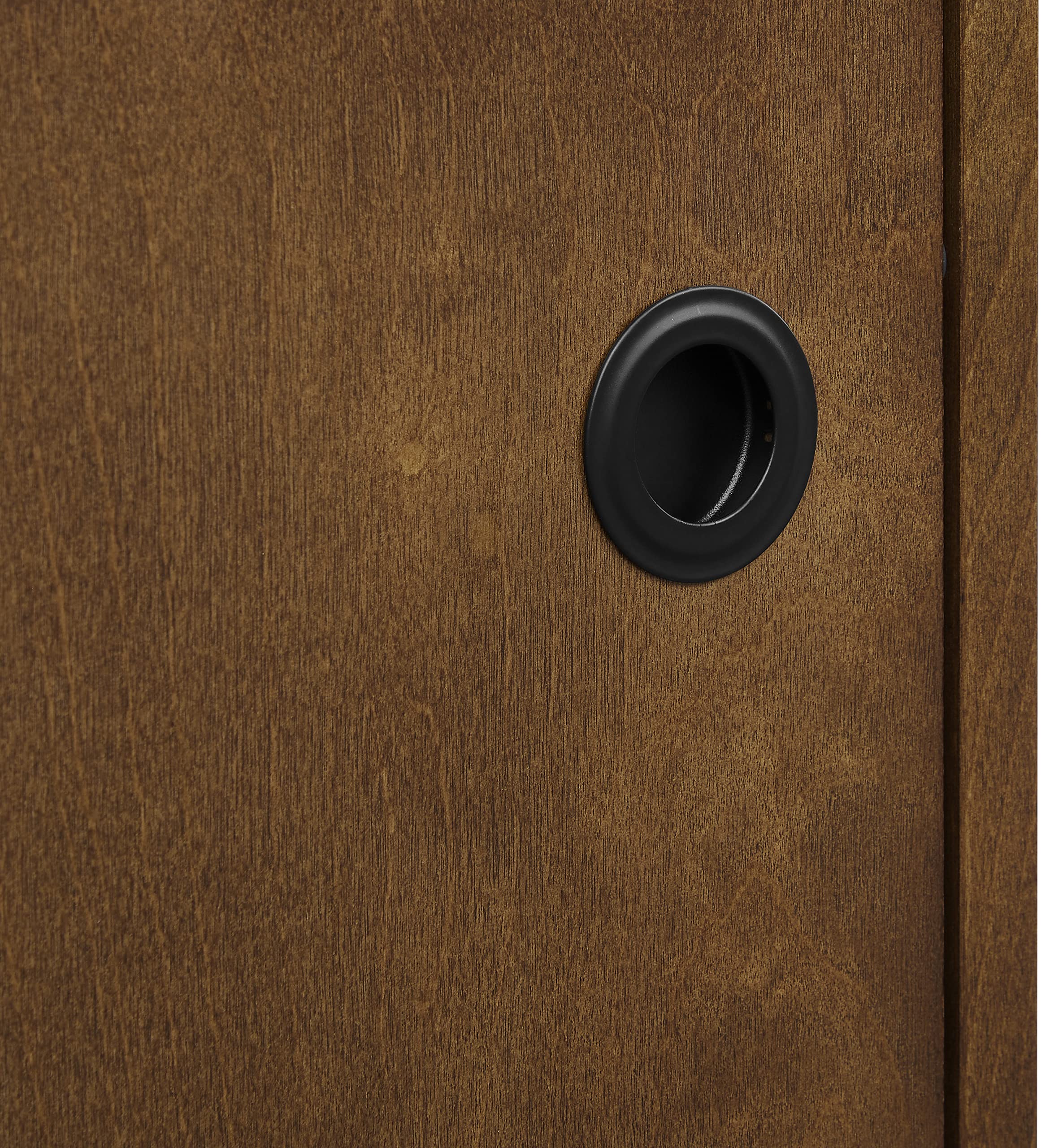 Crosley Furniture Byron Media Console and Record Player Stand with Storage for Vinyl Records, Brown/Black - Image 16