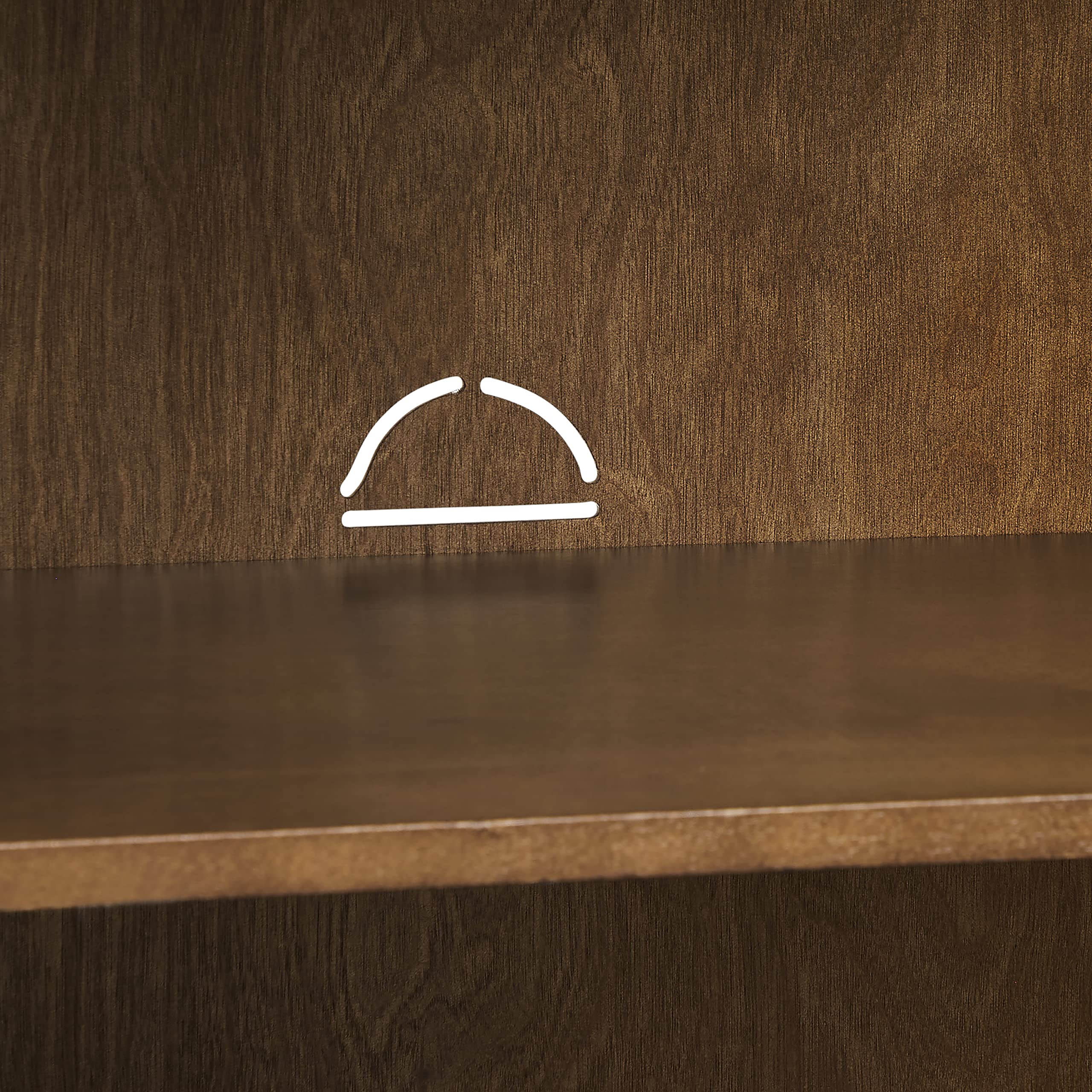 Crosley Furniture Byron Media Console and Record Player Stand with Storage for Vinyl Records, Brown/Black - Image 19