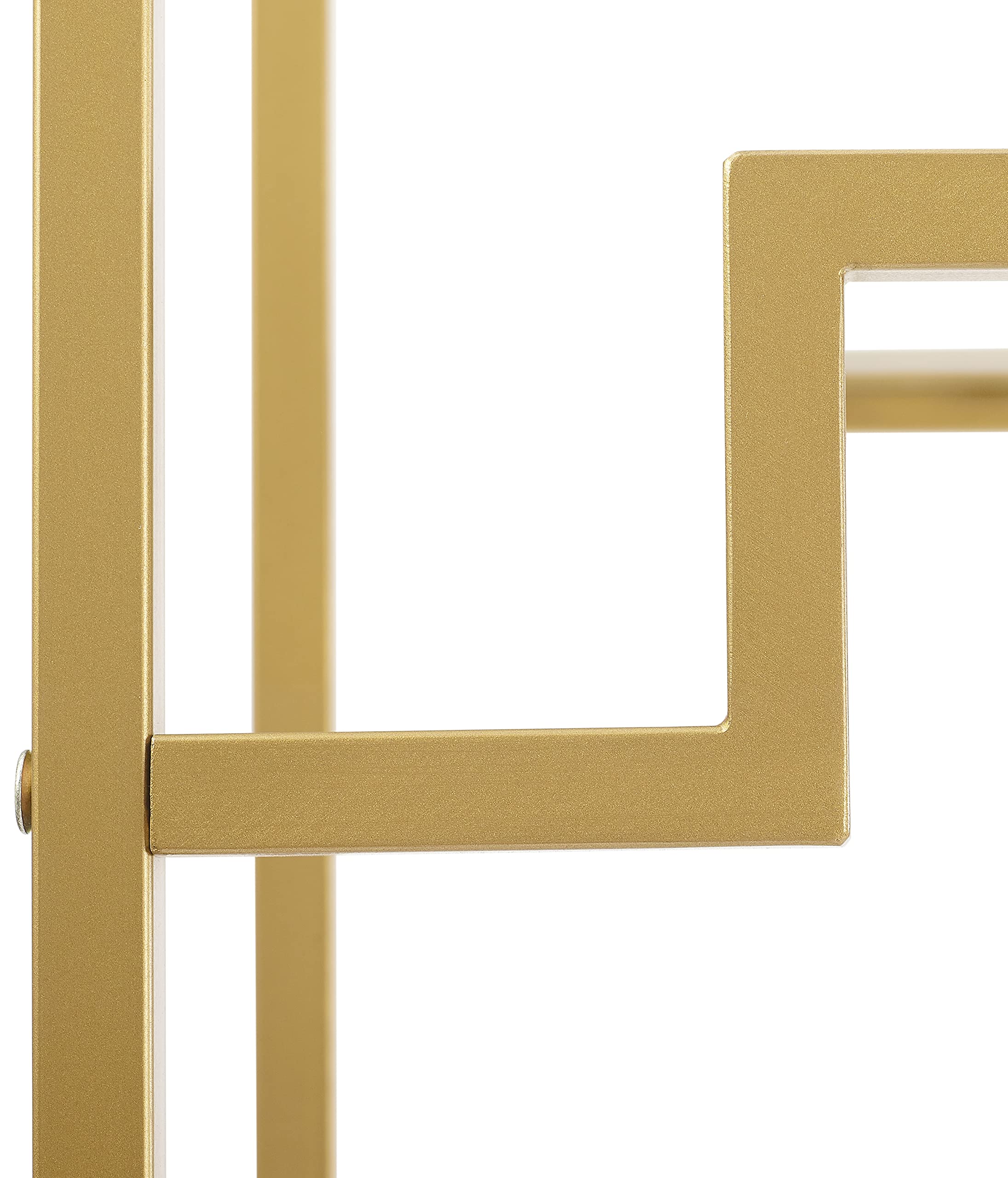 Crosley Furniture Celeste Bookshelf with Glass Shelves, Bookcase Storage, Gold - Image 7