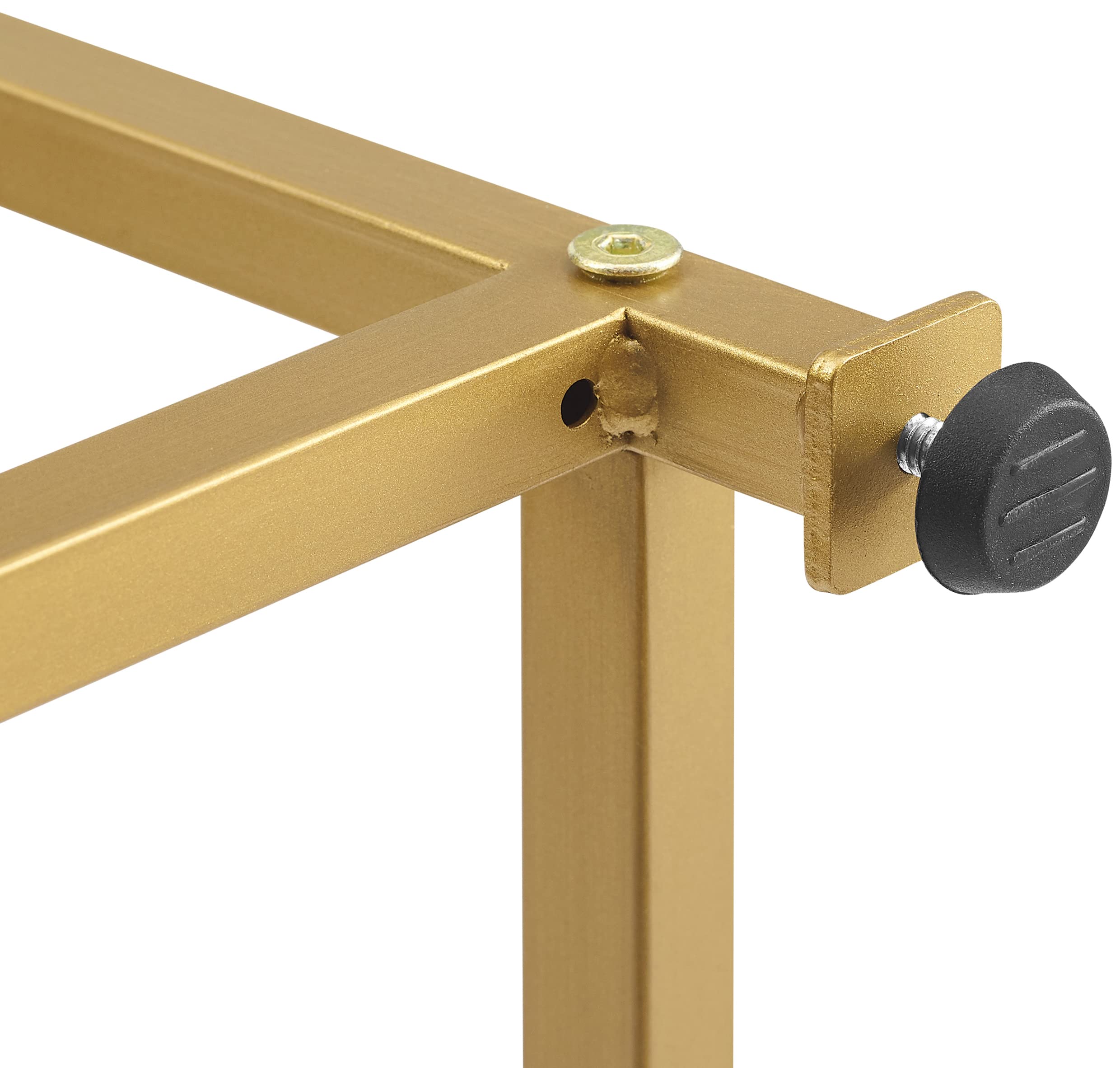 Crosley Furniture Celeste Bookshelf with Glass Shelves, Bookcase Storage, Gold - Image 8