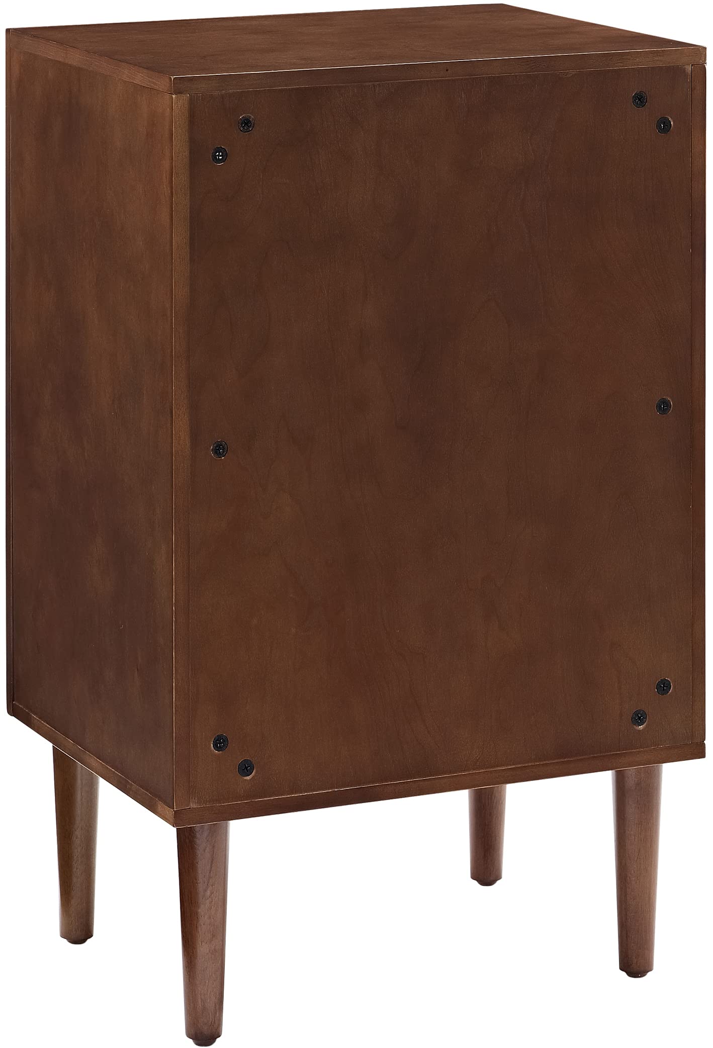 Crosley Furniture Everett Record Player Stand with Storage for Vinyl Records, Mahogany - Image 4
