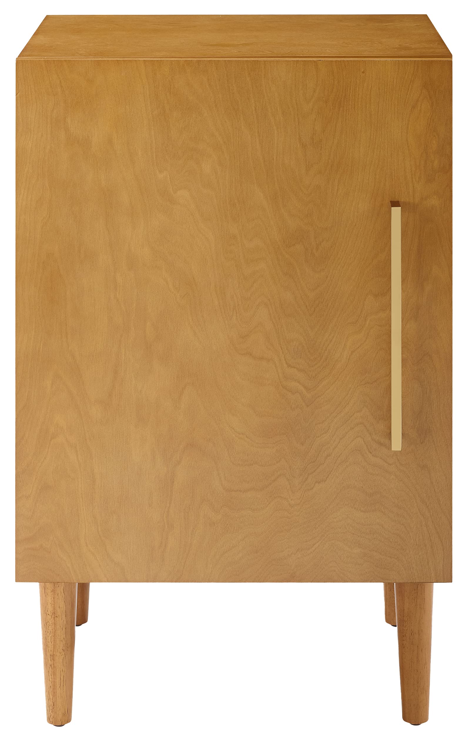 Crosley Furniture Everett Record Player Stand with Storage for Vinyl Records, Acorn - Image 4