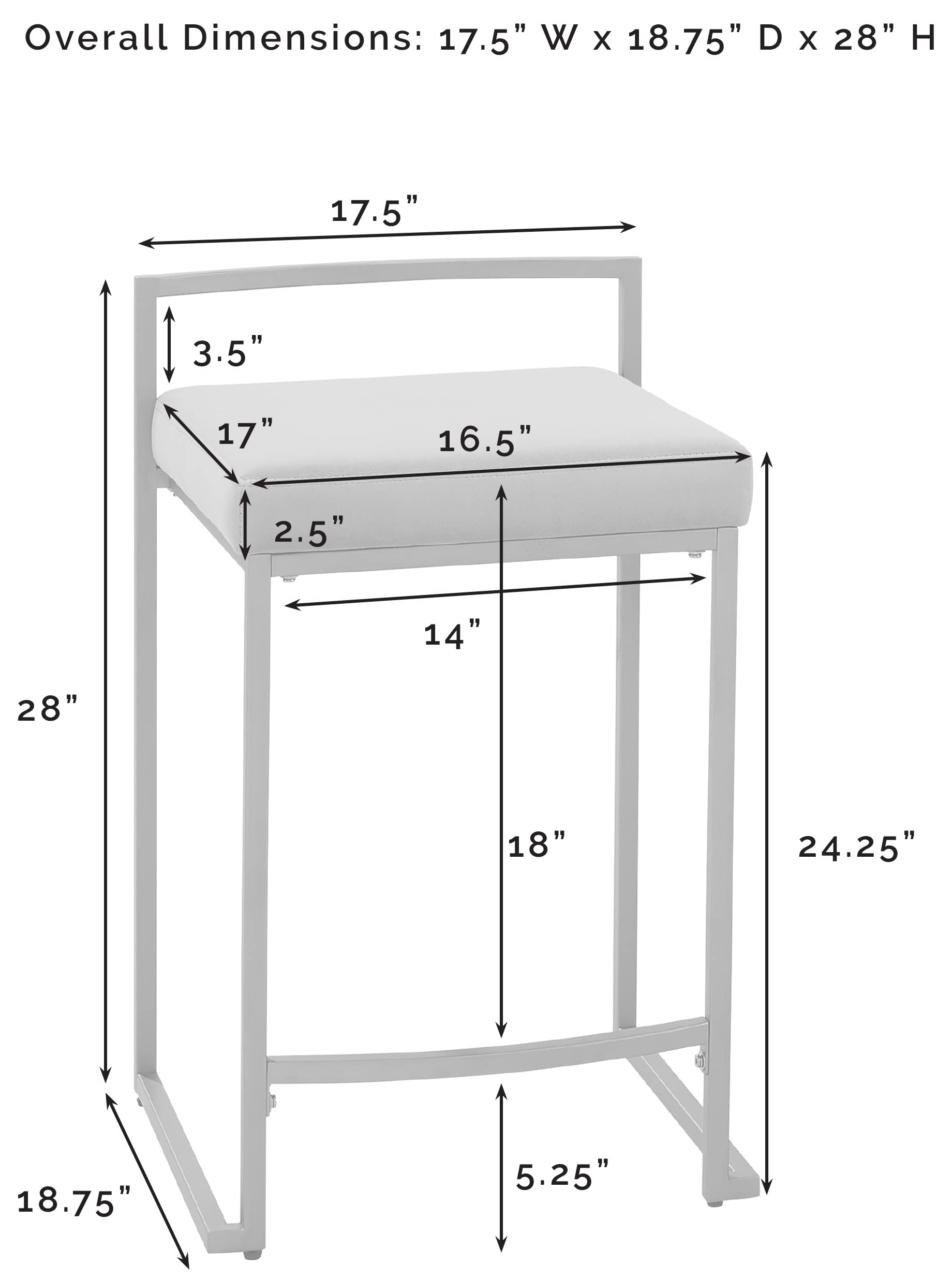 Crosley Furniture Harlowe Upholstered Seat Counter Height Bar Stools Set of 2, Kitchen and Dining, Crème and Gold - Image 3