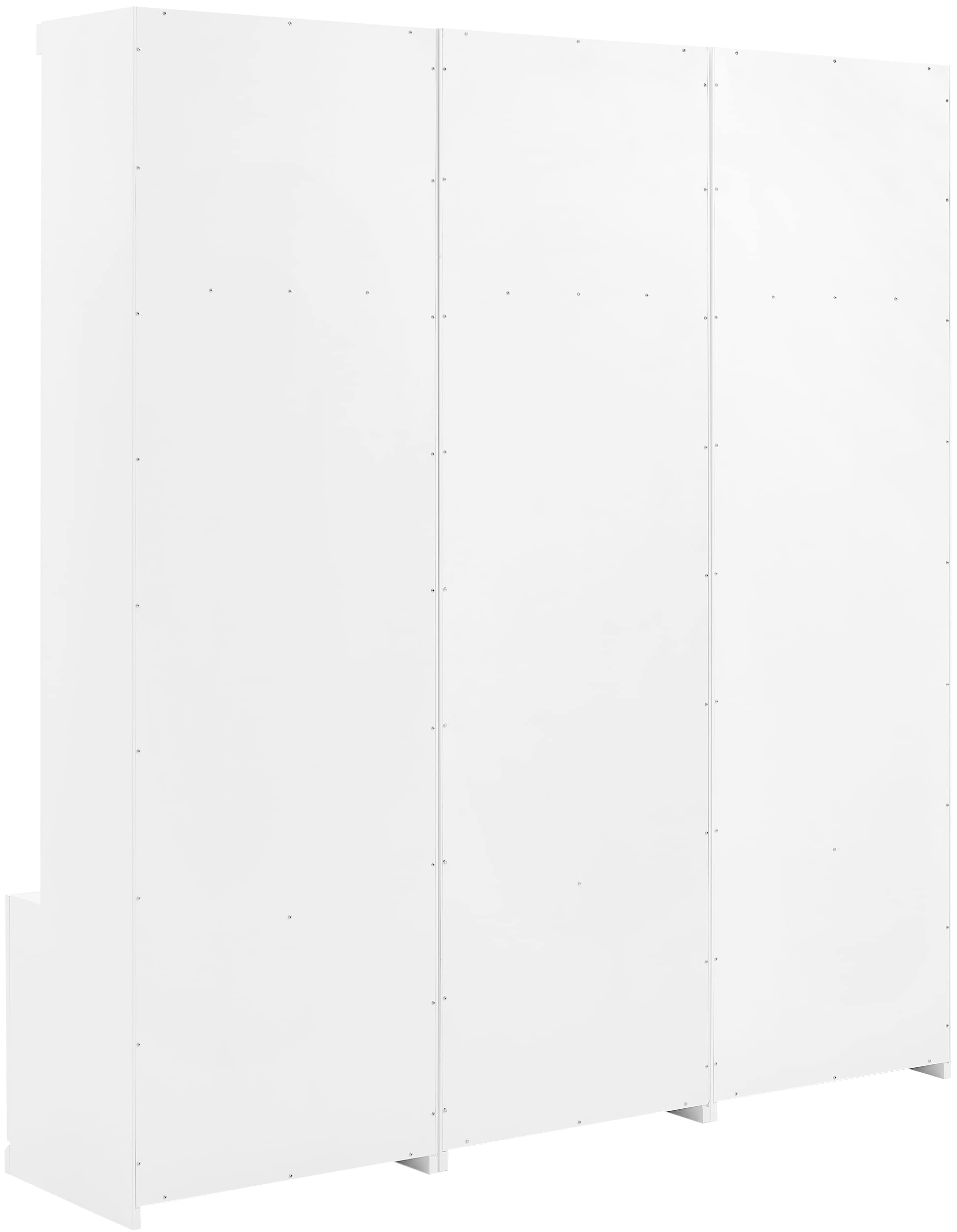 Crosley Furniture Harper 3-Piece Hall Tree Entryway Set with Storage Bench and Coat Rack Hooks for Hanging, White - Image 4