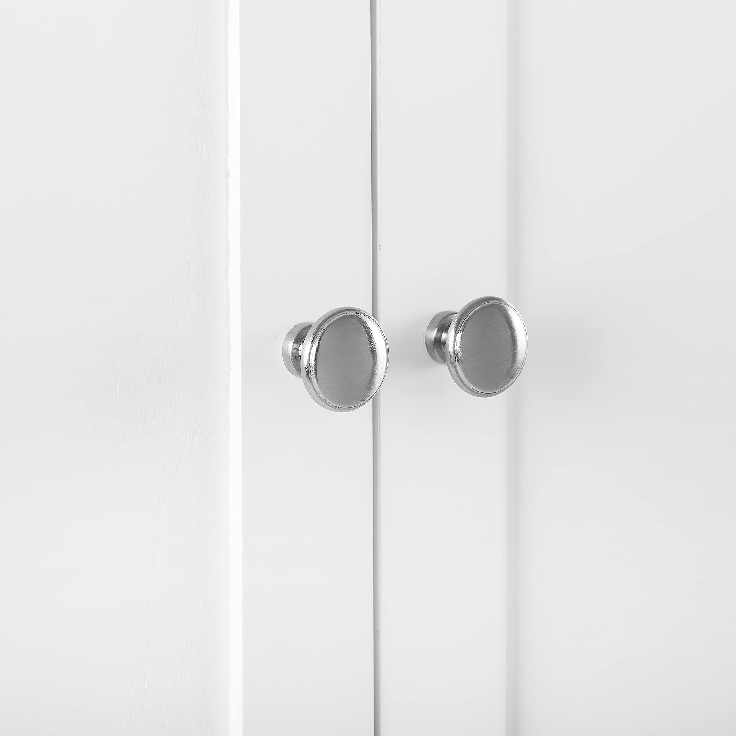 Crosley Furniture Harper Convertible Storage Cabinet with Coat Rack Hooks for Hanging, White - Image 16