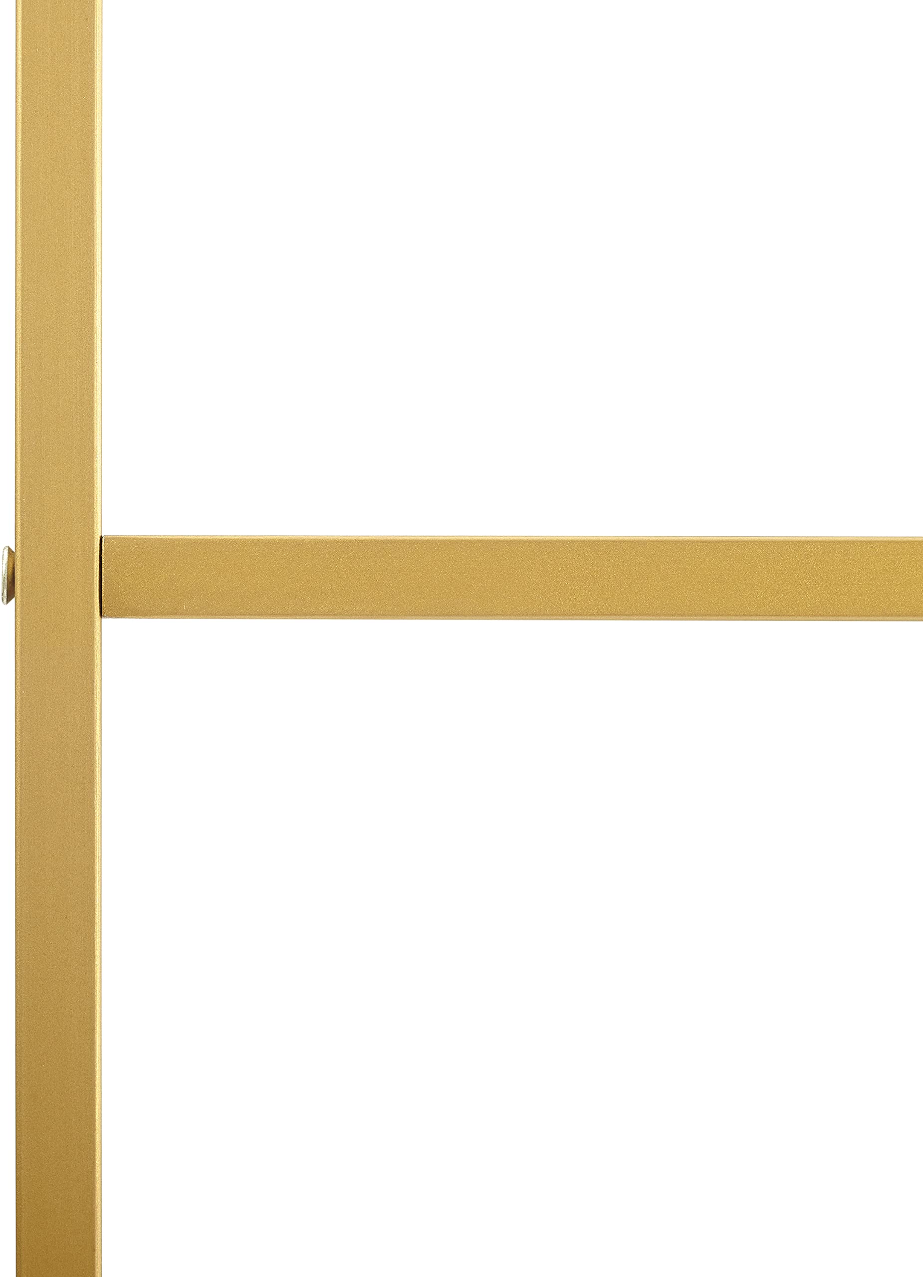 Crosley Furniture Helena Bookshelf with Glass Shelves, Bookcase Storage, Gold - Image 7