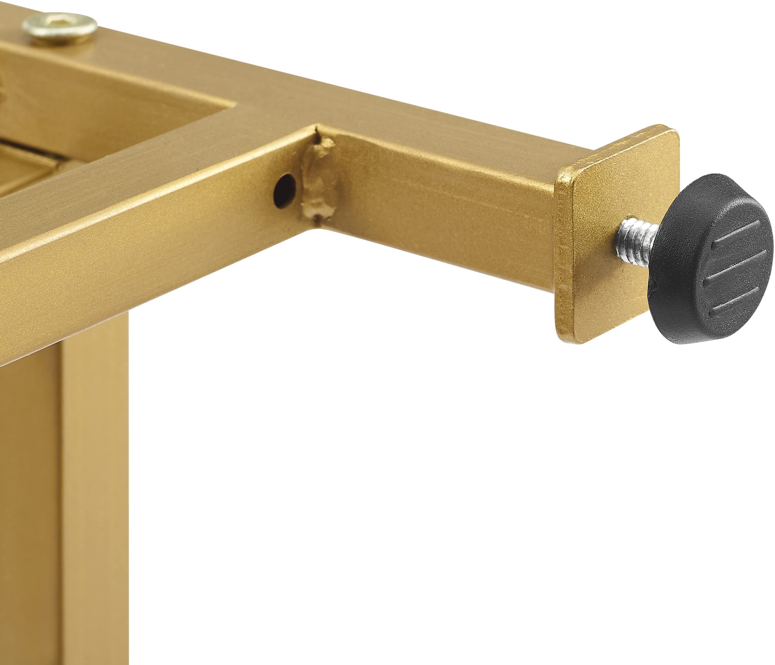 Crosley Furniture Helena Bookshelf with Glass Shelves, Bookcase Storage, Gold - Image 8