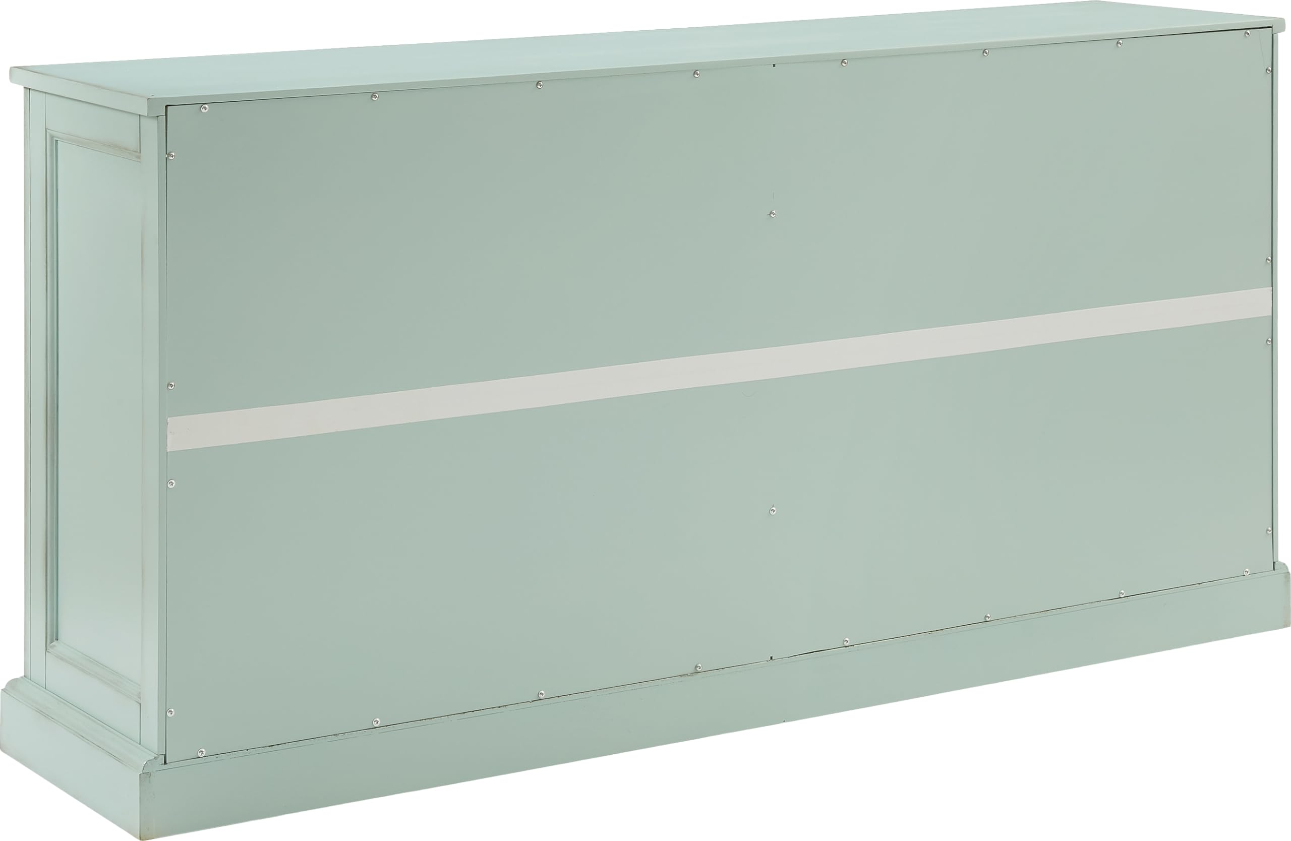 Crosley Furniture Holbrook Traditional Sideboard Buffet Cabinet, Kitchen Storage, Living Room TV Stand, Distressed Seafoam Blue - Image 11