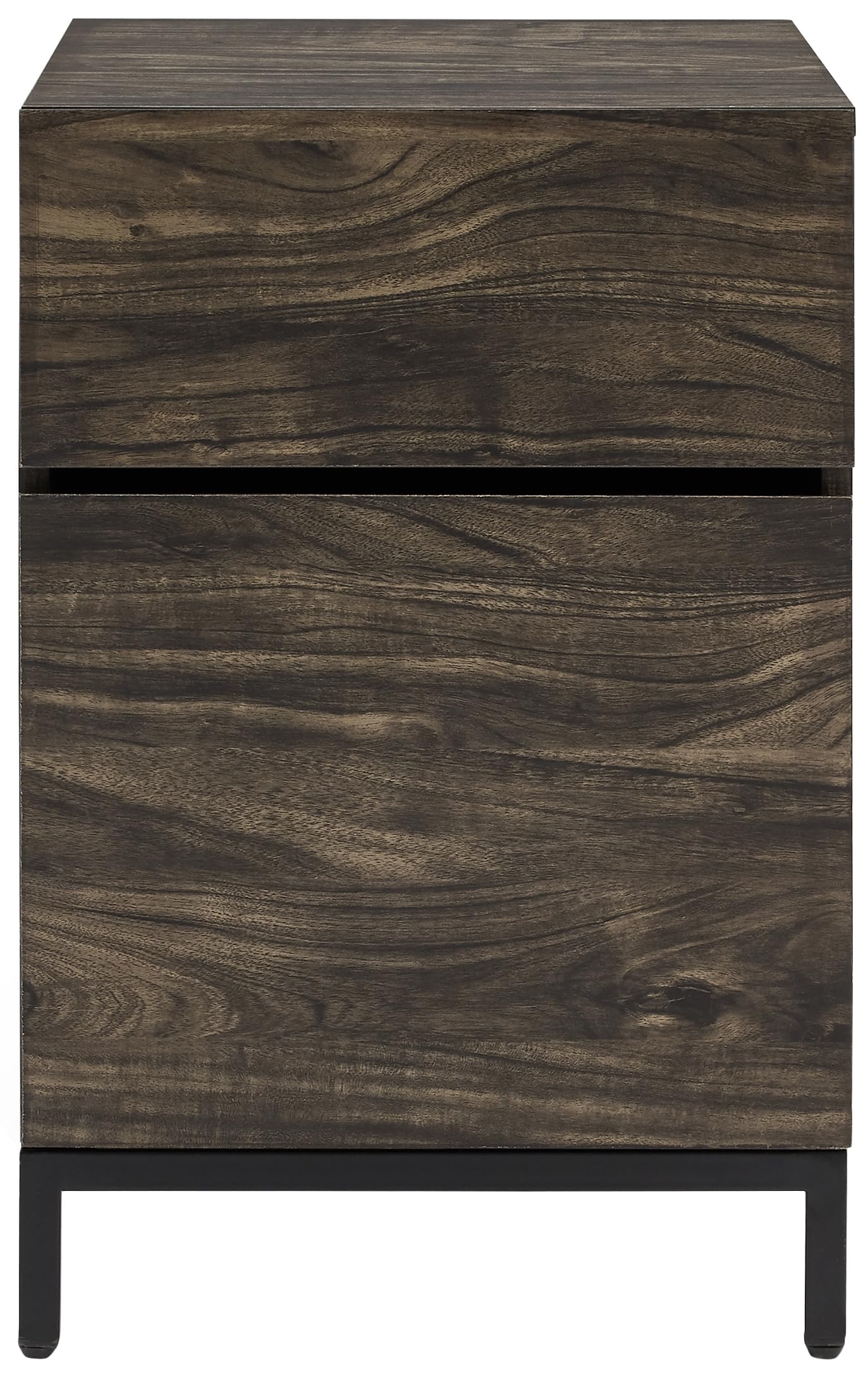 Crosley Furniture Jacobsen File Cabinet for Home Office Organization and Filing Storage, Brown - Image 4