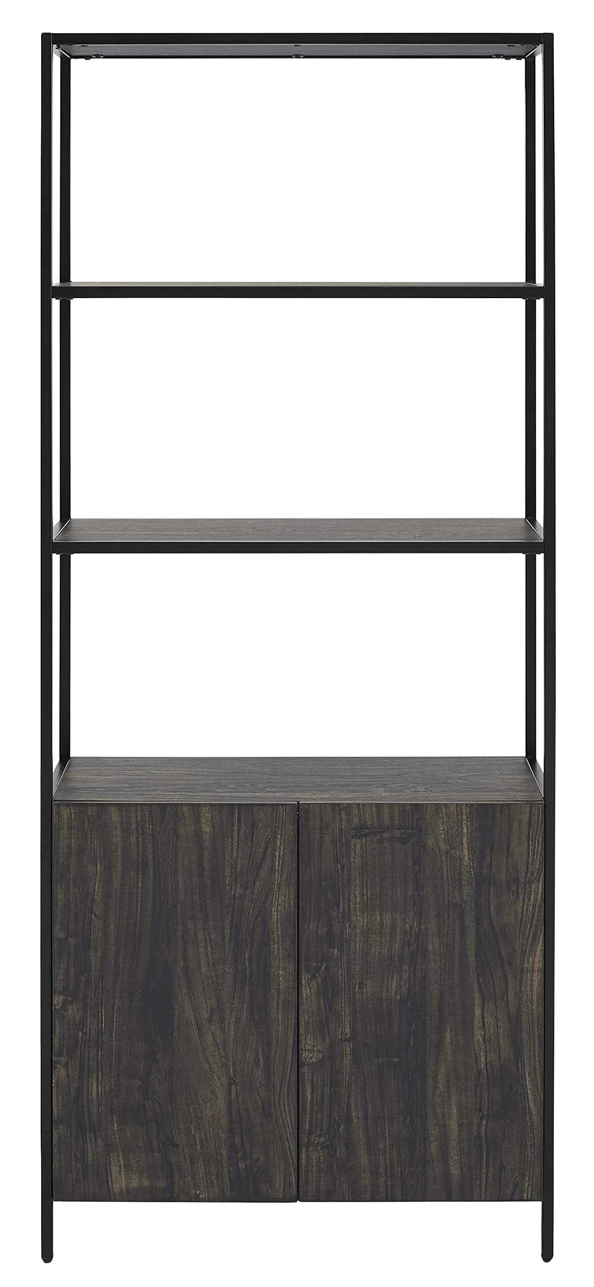 Crosley Furniture Jacobsen Large Bookshelf, Bookcase Storage with Shelves, Brown Ash - Image 4