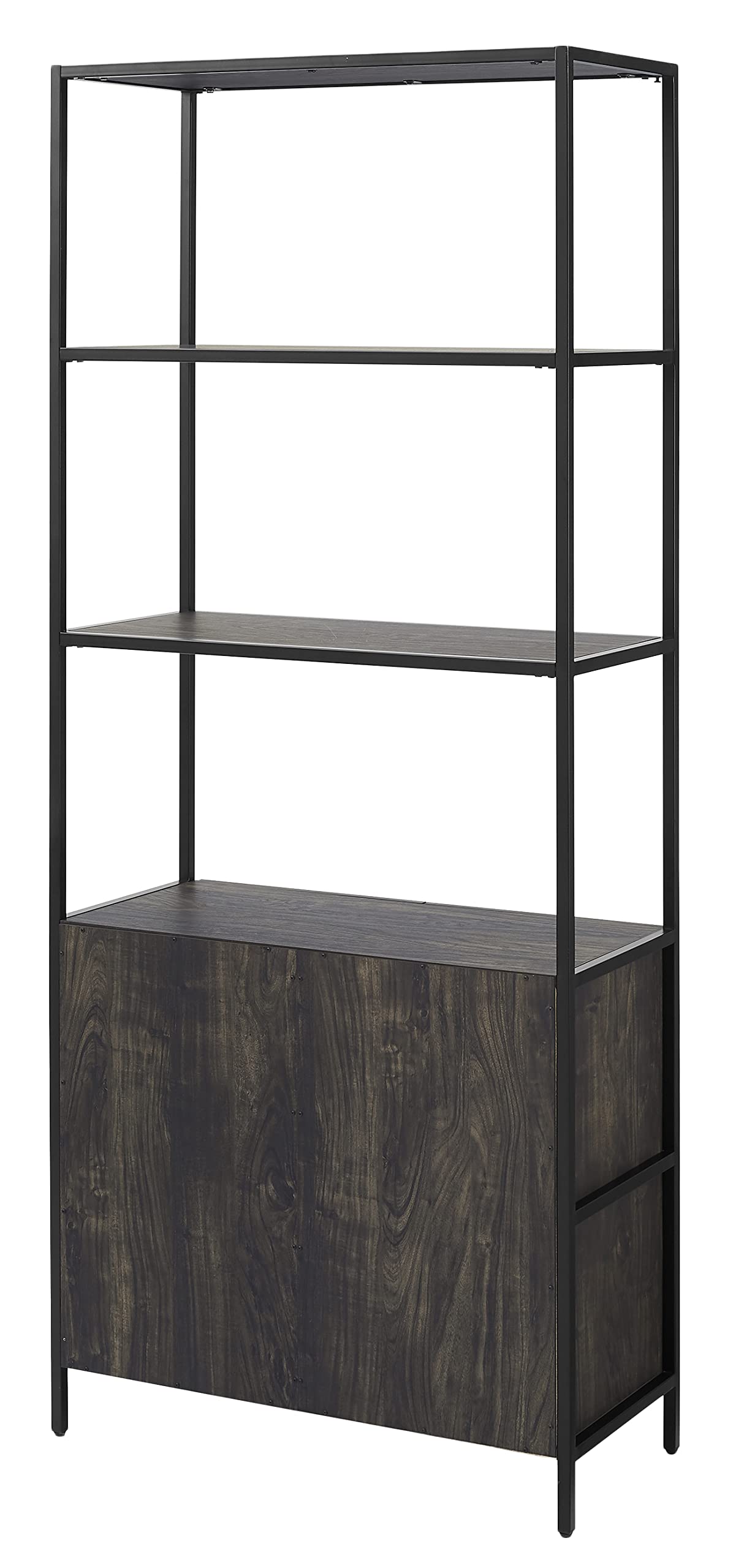 Crosley Furniture Jacobsen Large Bookshelf, Bookcase Storage with Shelves, Brown Ash - Image 6