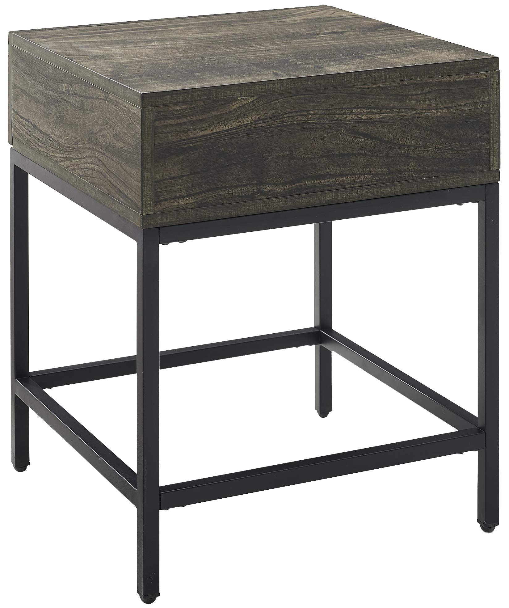 Crosley Furniture Jacobsen Small Side End Table with Storage Drawer for Living Room, Brown Ash - Image 6
