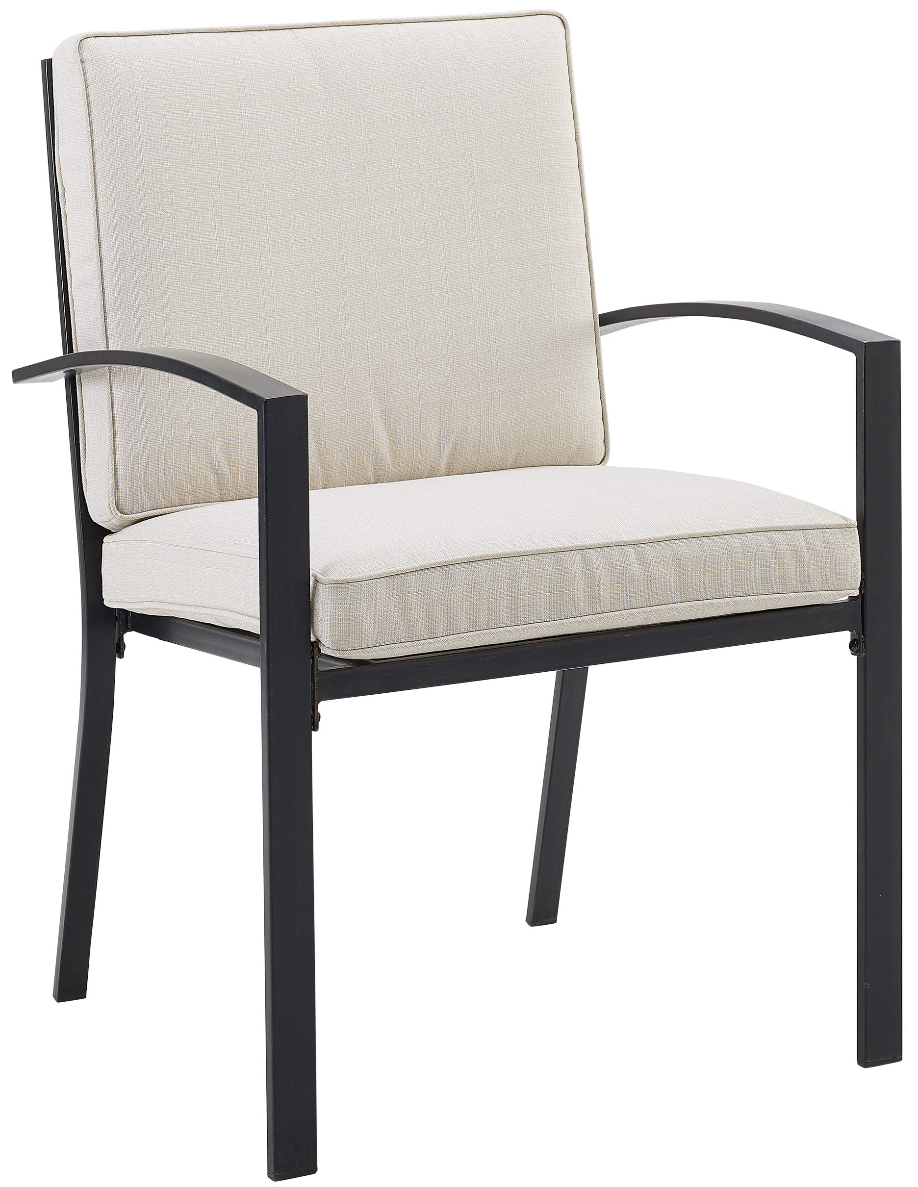 Crosley Furniture Kaplan 2-Piece Outdoor Chair Set, Dining Patio Chairs for Deck, Backyard, Oiled Bronze with Oatmeal Cushions - Image 8