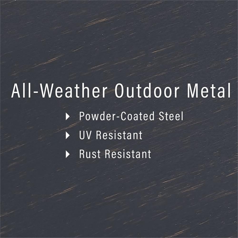 Crosley Furniture Kaplan 6-Person Rectangular Outdoor Dining Table with Umbrella Hole for Outside Patio, Oil-Rubbed Bronze - Image 10