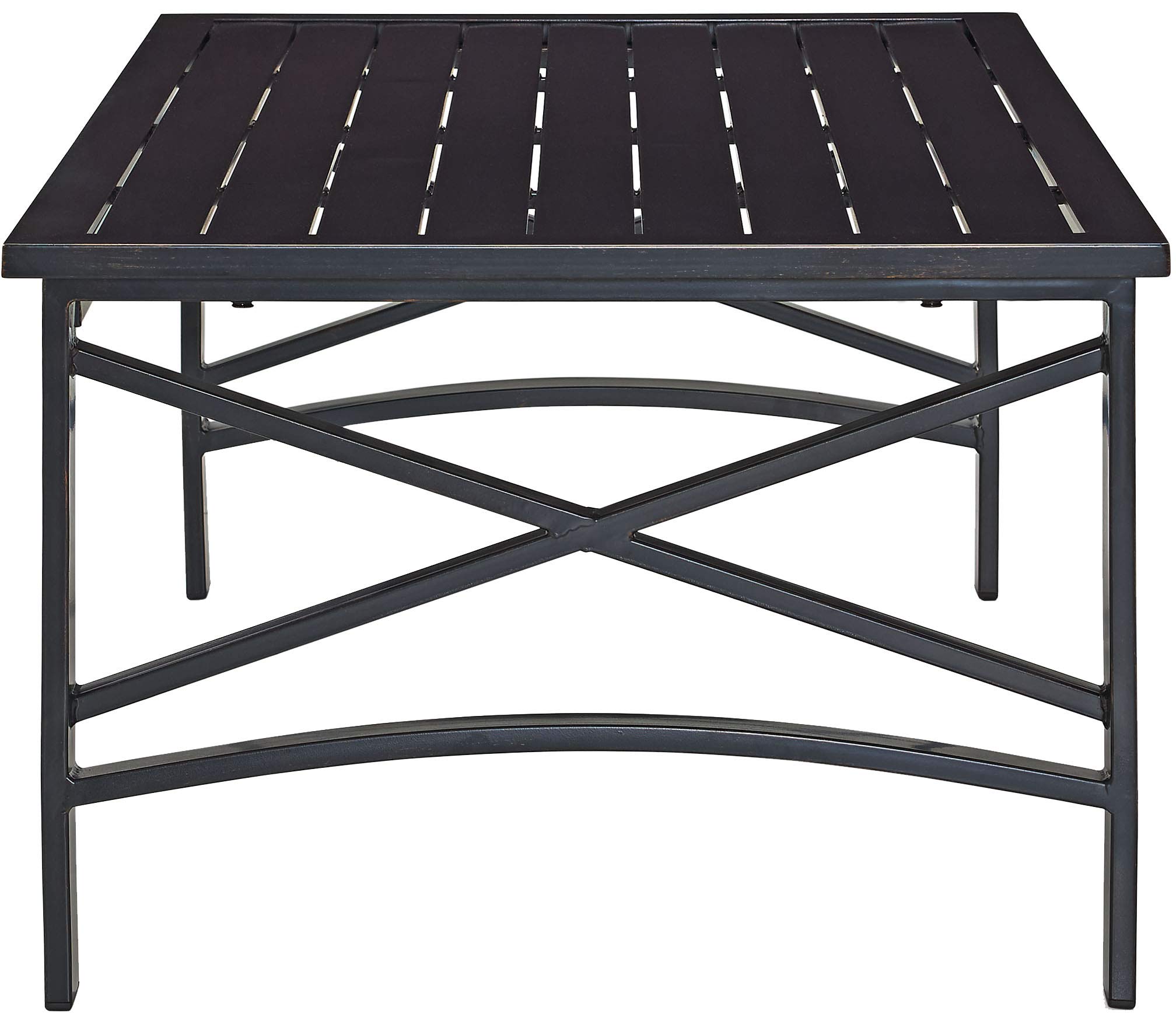 Crosley Furniture Kaplan Weather Resistant Metal Outdoor Coffee Table for Patio, Deck, Porch, Oiled Bronze - Image 5
