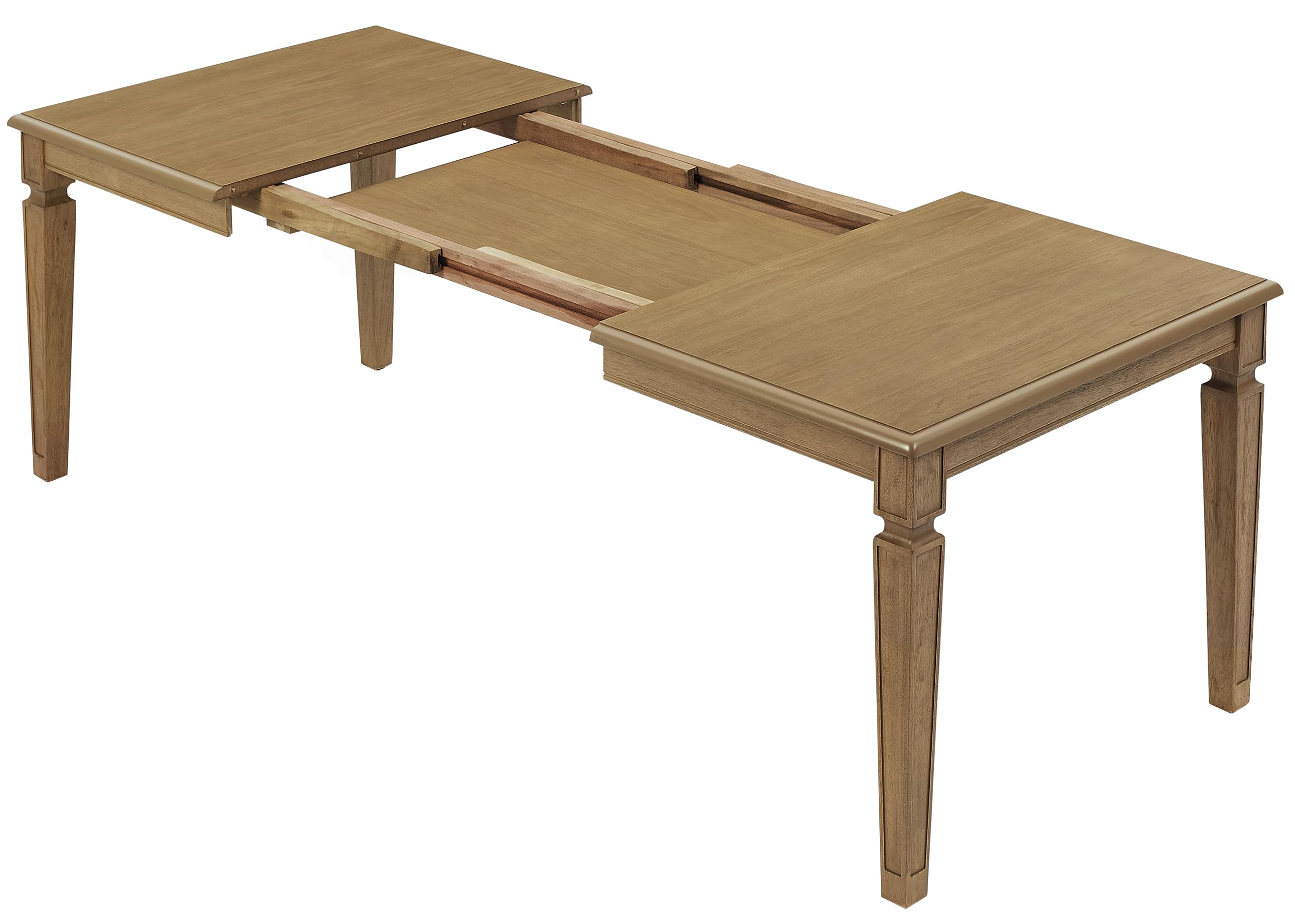 Crosley Furniture Katia Traditional Wood Dining Room Table with Leaf Extension, Kitchen Tables, Driftwood - Image 5