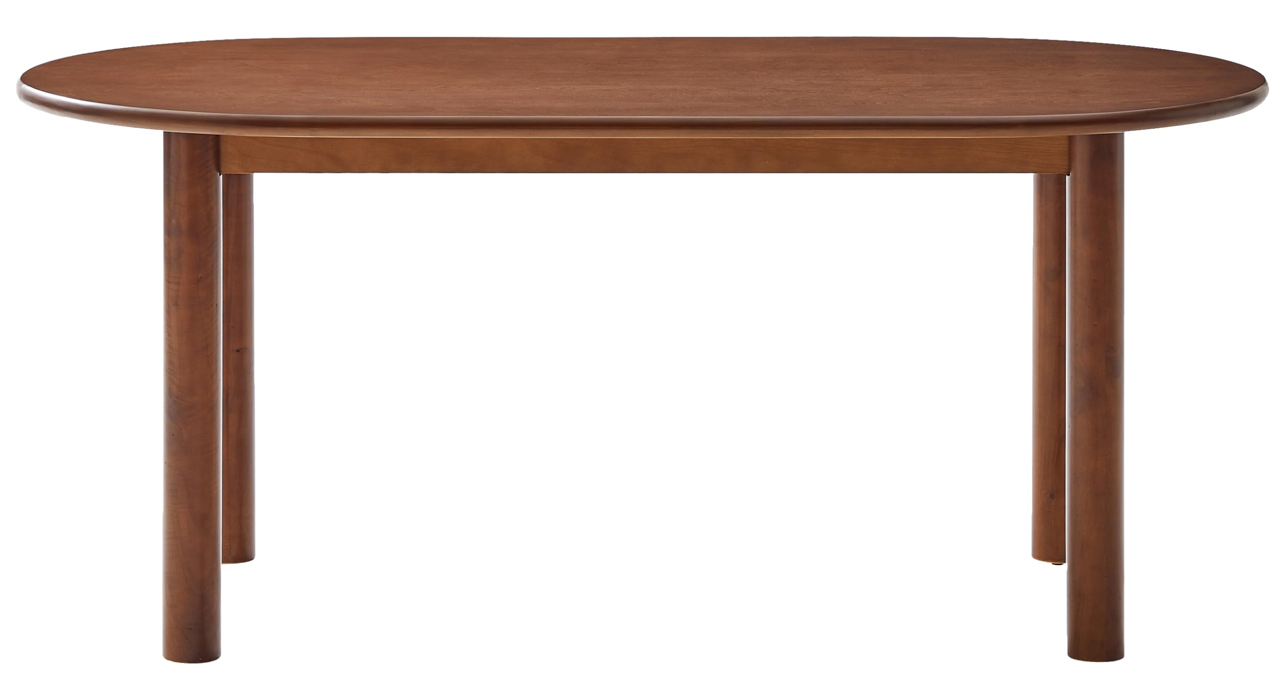 Crosley Furniture Kennedy Modern Wood Oval Dining Room Table, Mid-Century Kitchen Dinner Tables, Walnut - Image 4