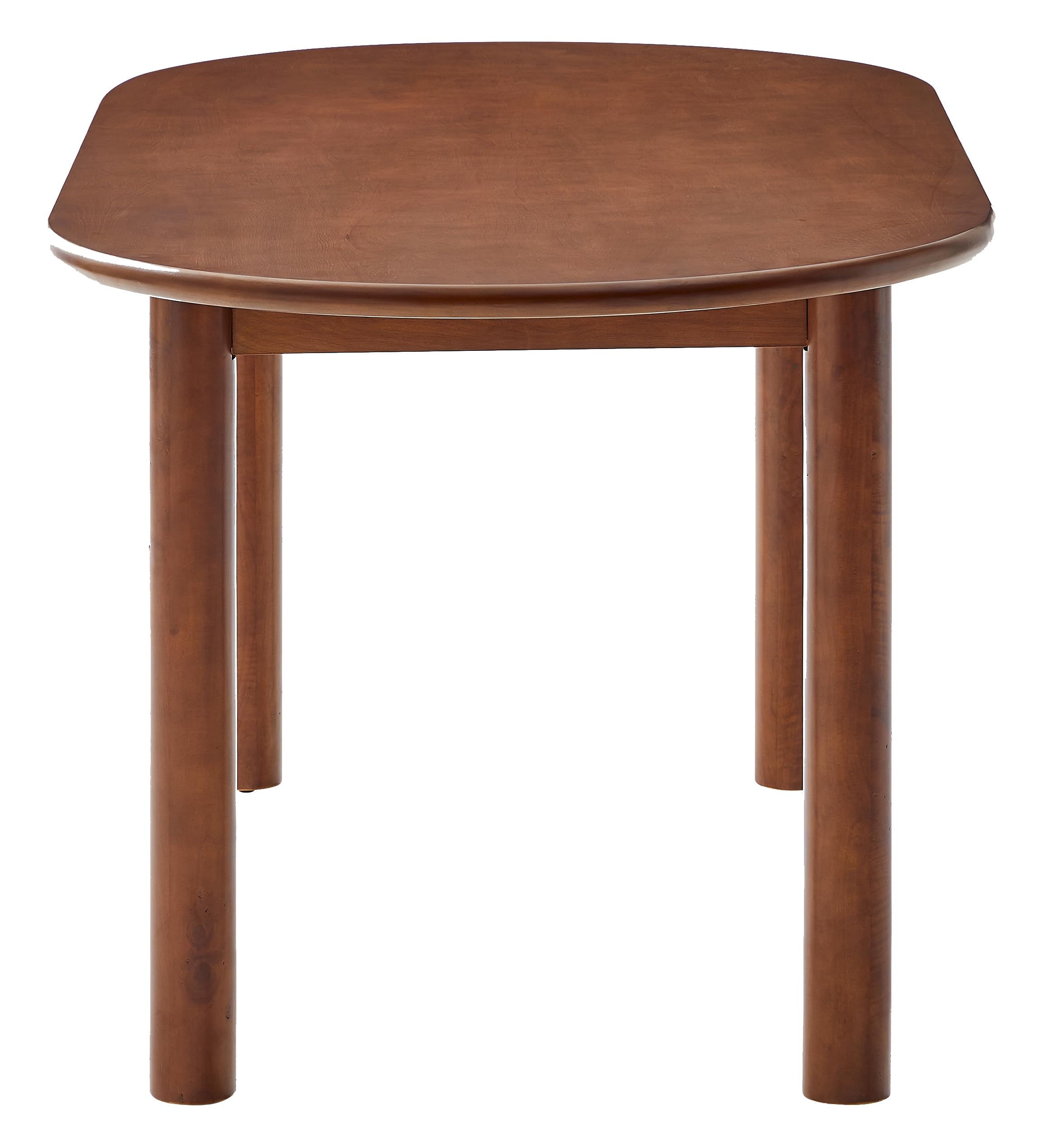 Crosley Furniture Kennedy Modern Wood Oval Dining Room Table, Mid-Century Kitchen Dinner Tables, Walnut - Image 5