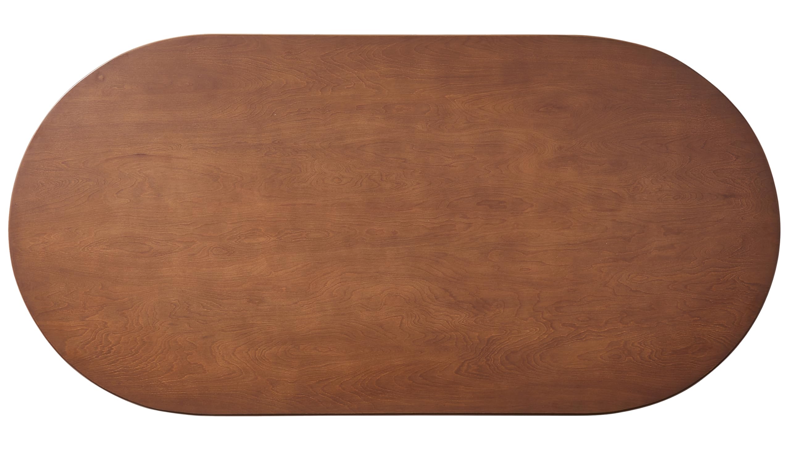 Crosley Furniture Kennedy Modern Wood Oval Dining Room Table, Mid-Century Kitchen Dinner Tables, Walnut - Image 6