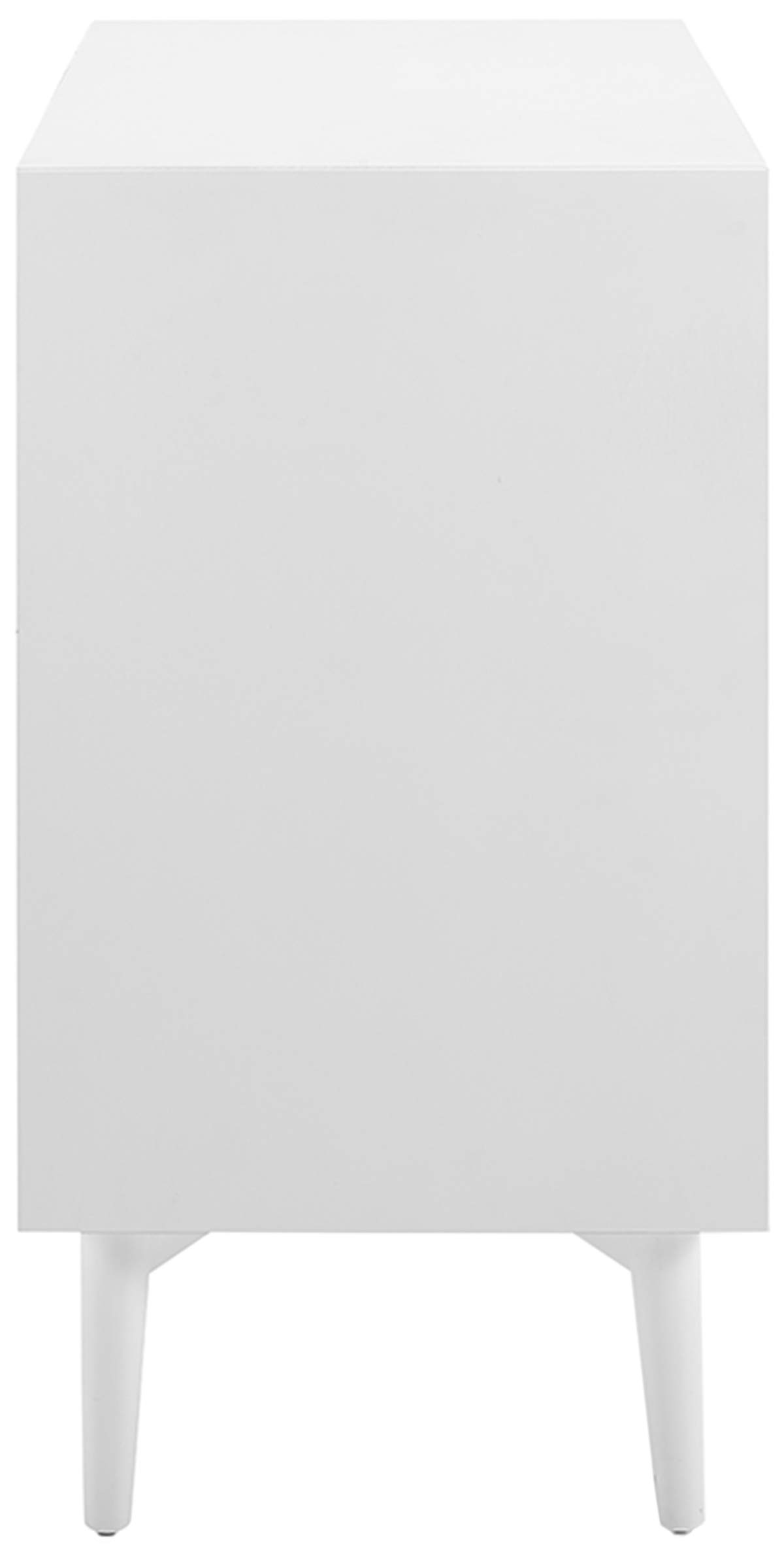 Crosley Furniture Landon Bar Cabinet with Storage Shelves and Wine Rack, White - Image 13