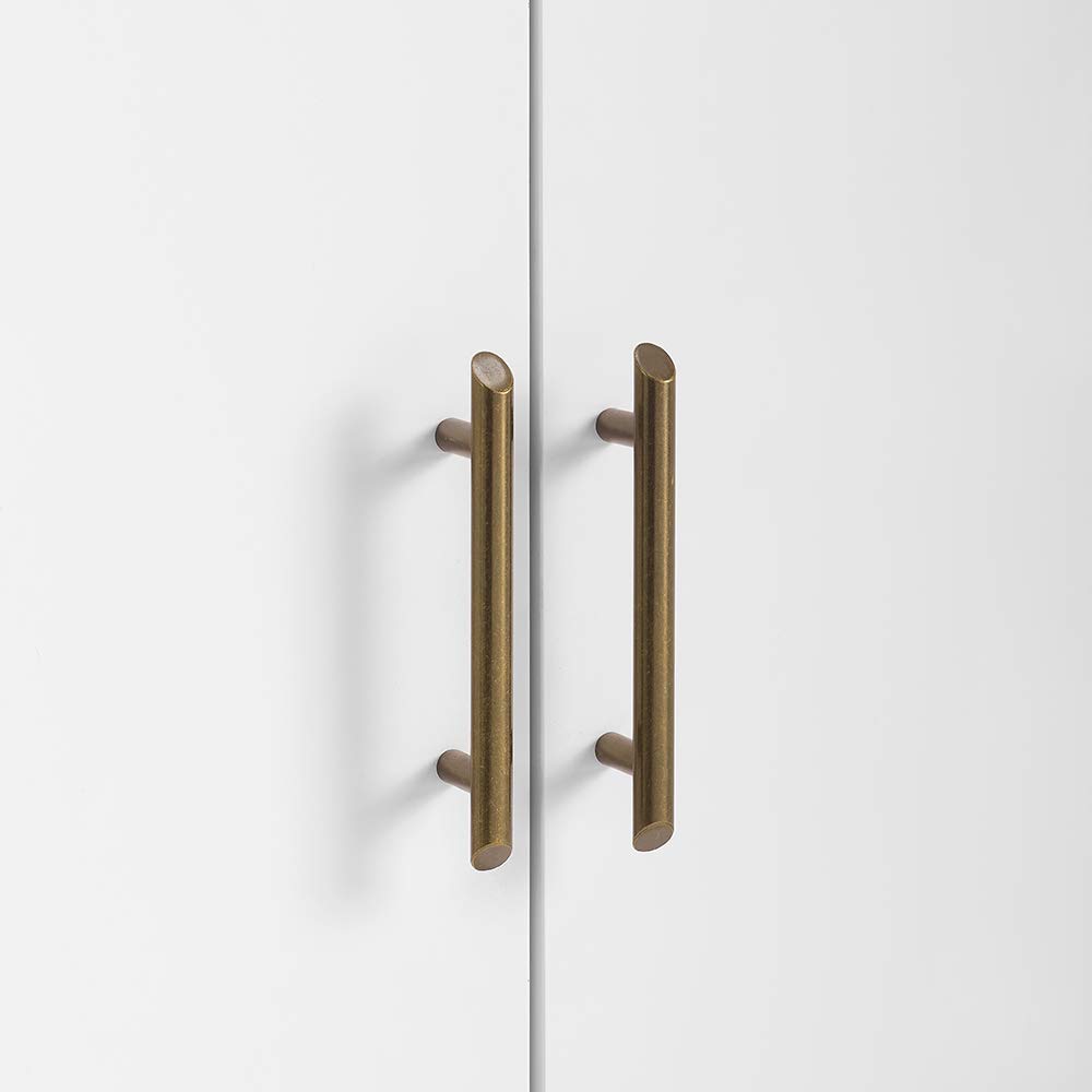 Crosley Furniture Landon Bar Cabinet with Storage Shelves and Wine Rack, White - Image 15