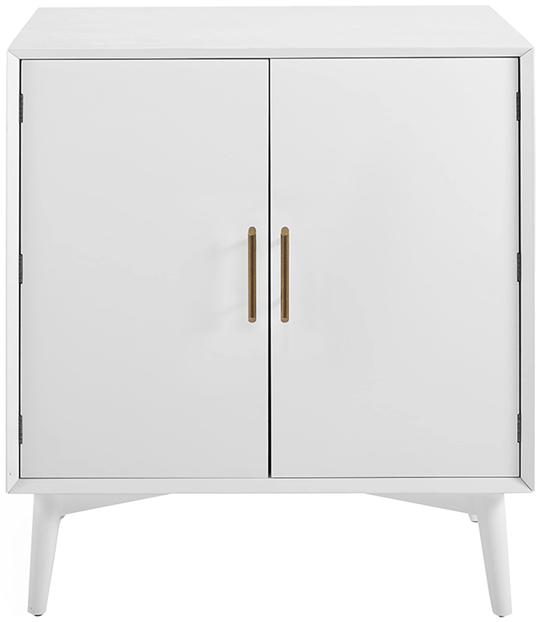 Crosley Furniture Landon Bar Cabinet with Storage Shelves and Wine Rack, White - Image 4