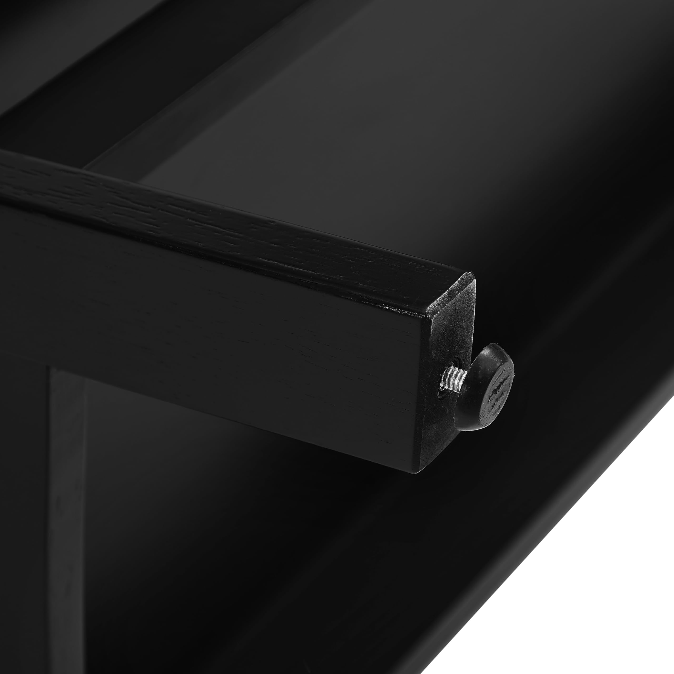 Crosley Furniture Landon Small Bookshelf Etagere, Bookcase Storage with Shelves and File Drawer, Matte Black - Image 13