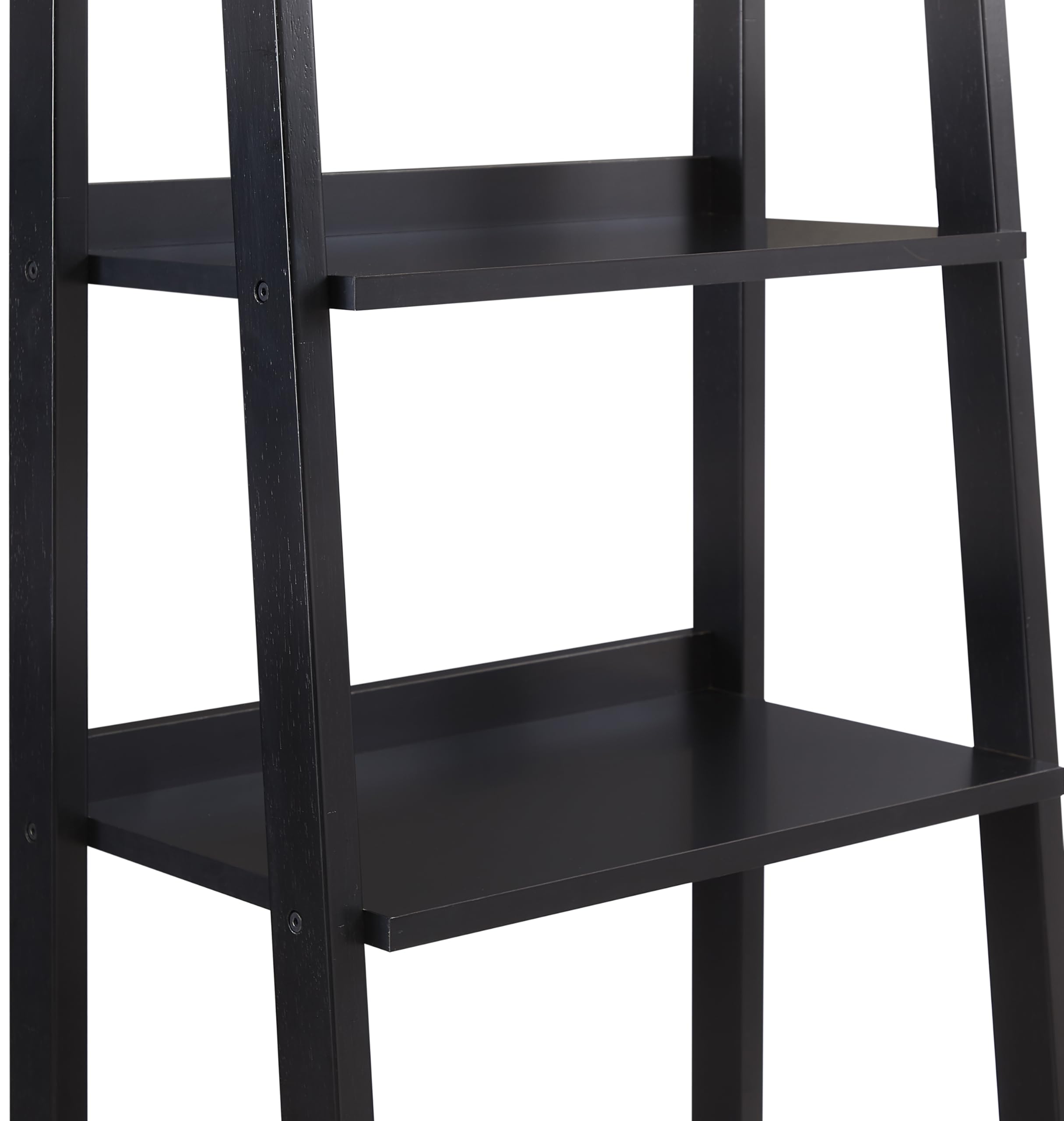 Crosley Furniture Landon Small Bookshelf Etagere, Bookcase Storage with Shelves and File Drawer, Matte Black - Image 11