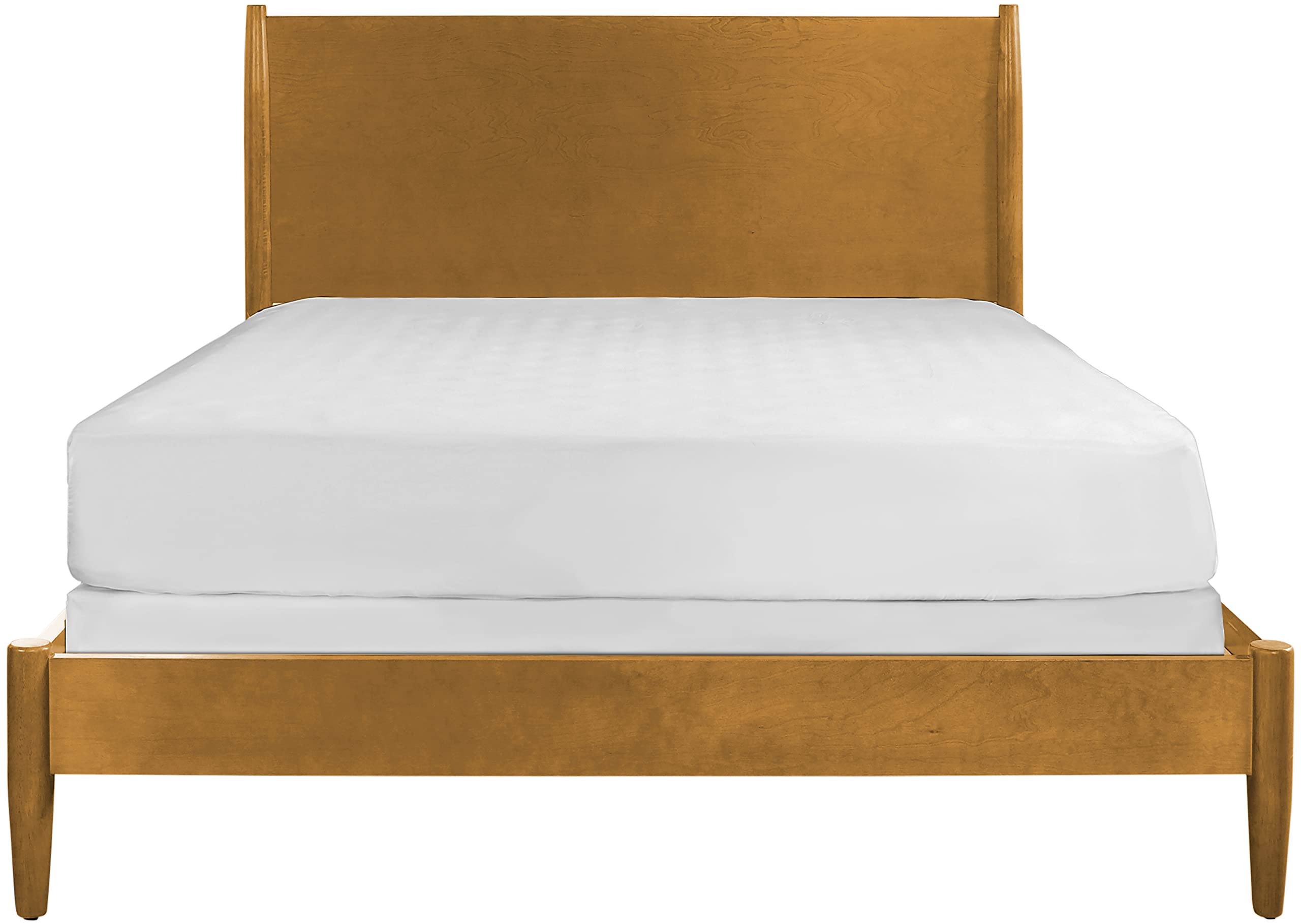 Crosley Furniture Landon Wood Bed Set, Acorn, Queen - Image 4