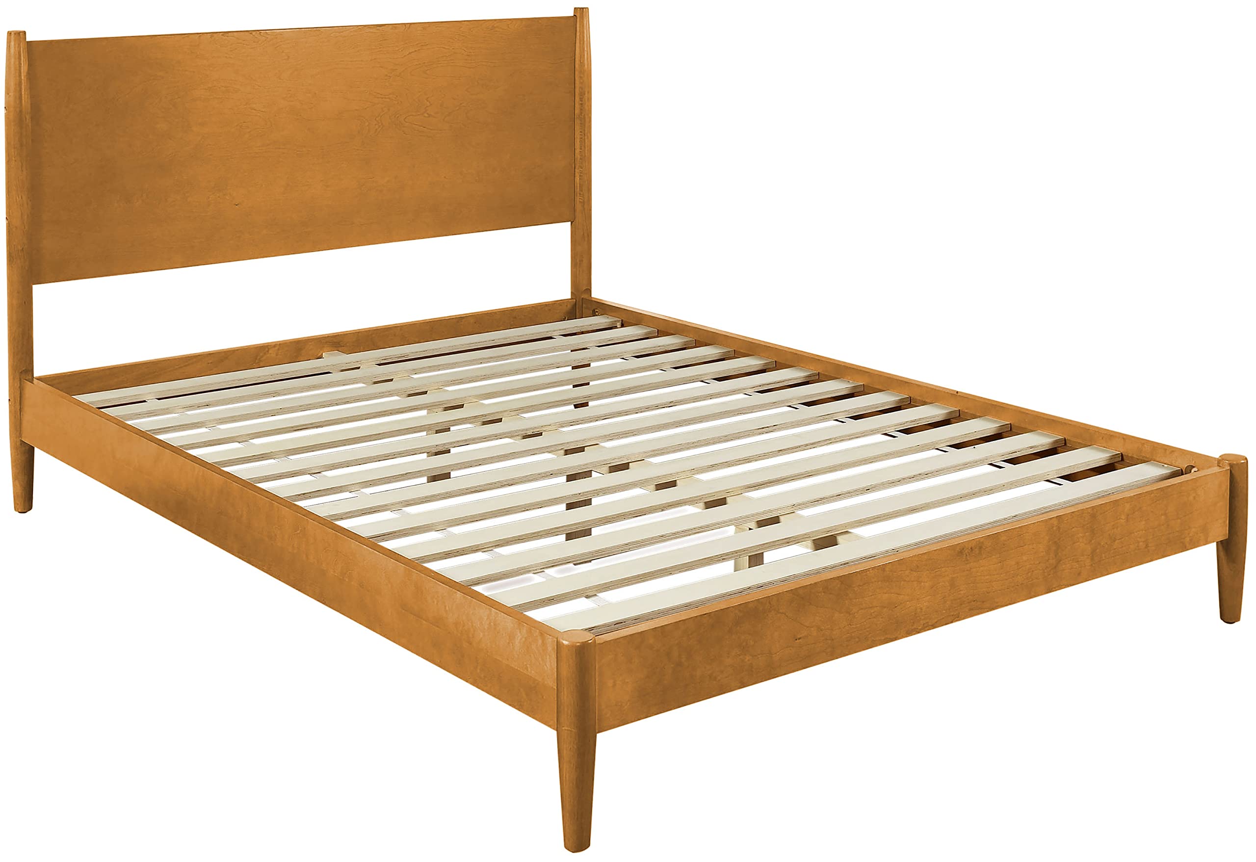 Crosley Furniture Landon Wood Bed Set, Acorn, Queen - Image 5