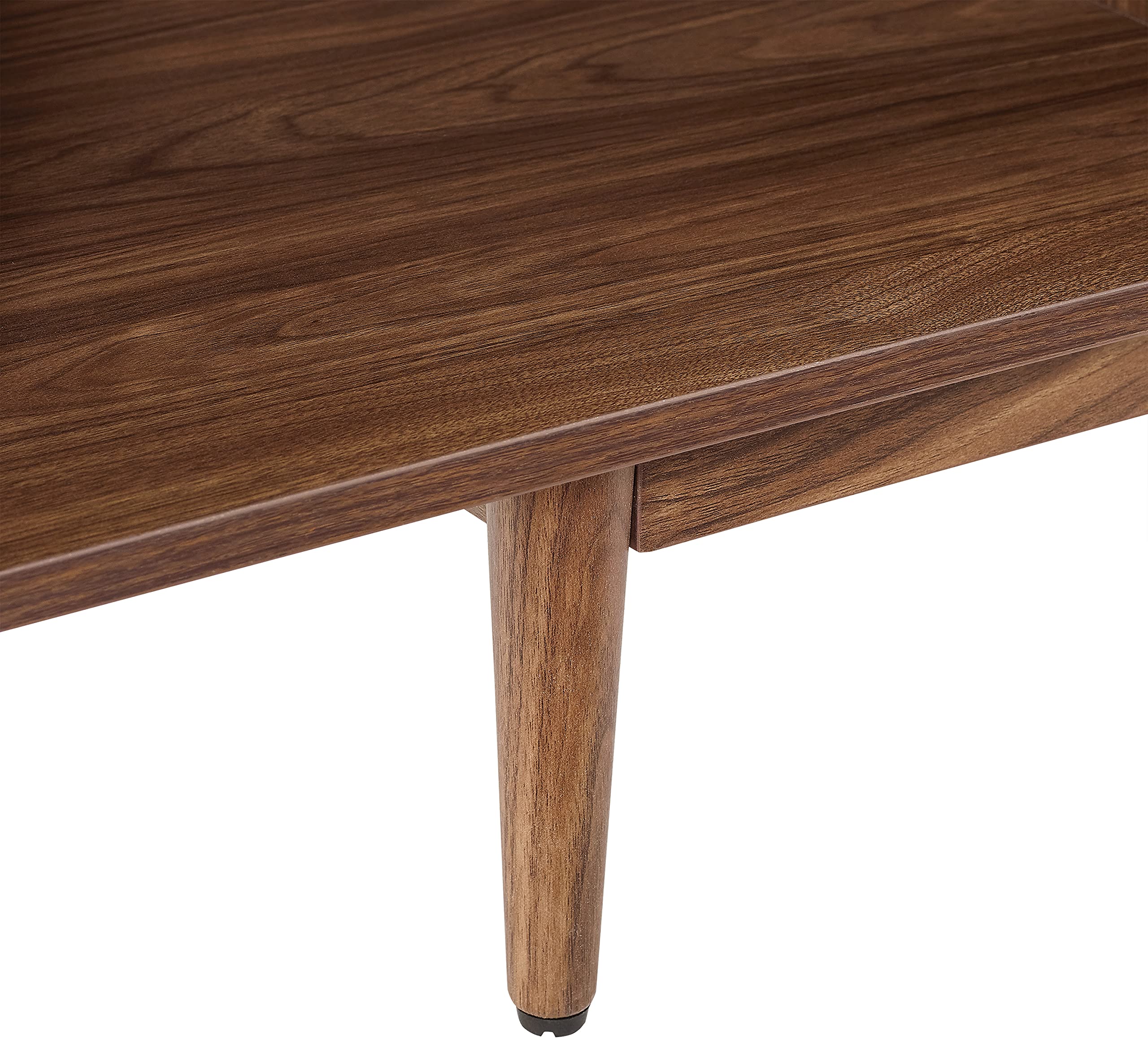 Crosley Furniture Liam End Table and Record Player Stand with Storage for Vinyl Records, Walnut - Image 14