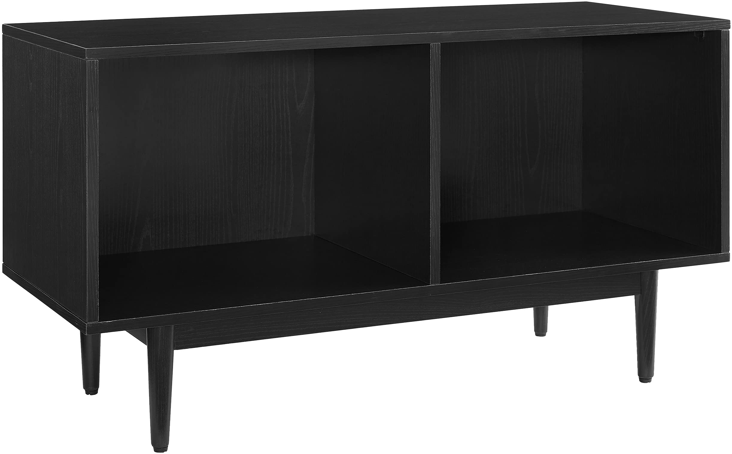 Crosley Furniture Liam Medium Vinyl Record Storage TV Stand and Entertainment Center, Media Console, Black - Image 11