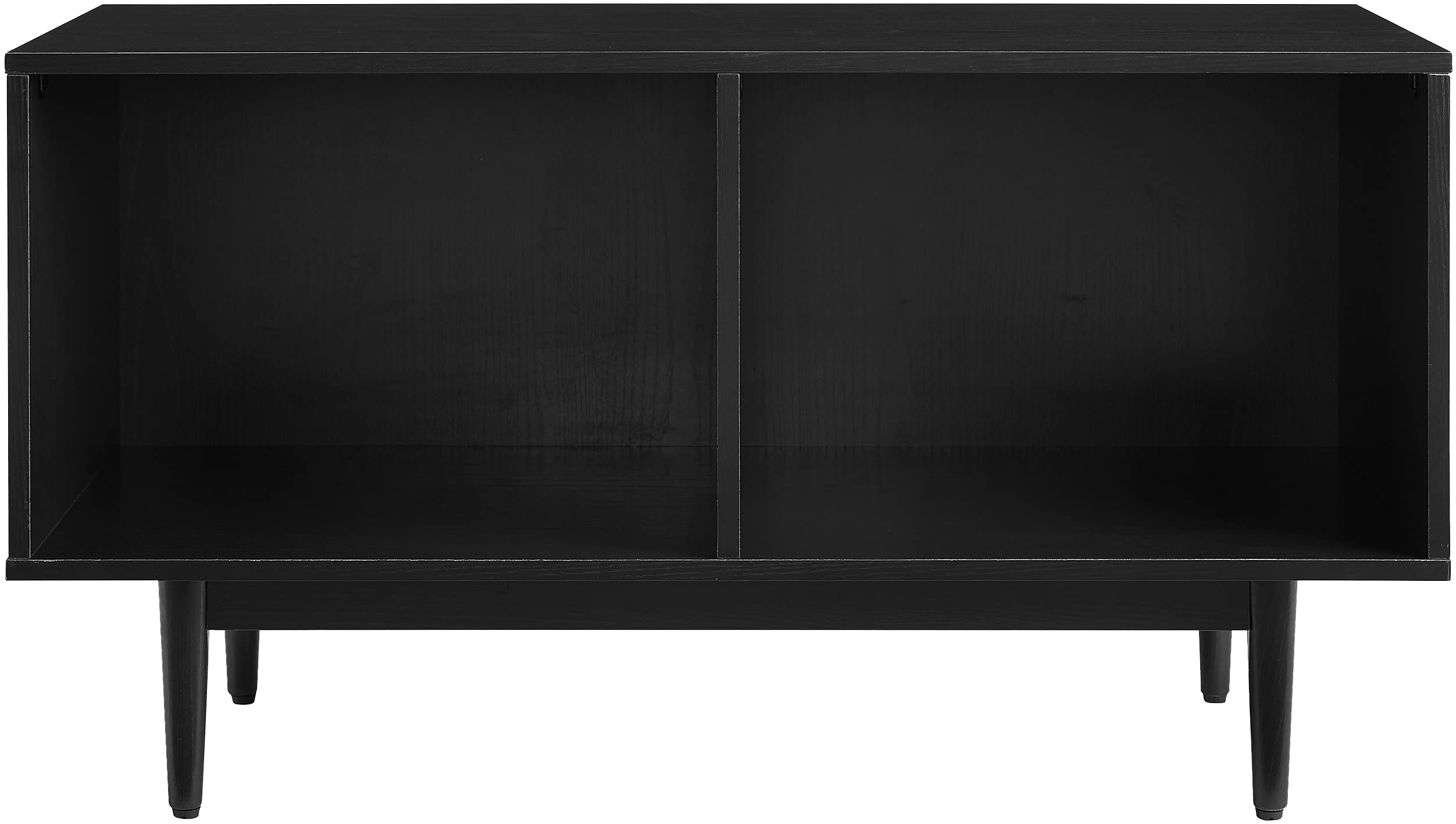 Crosley Furniture Liam Medium Vinyl Record Storage TV Stand and Entertainment Center, Media Console, Black - Image 4