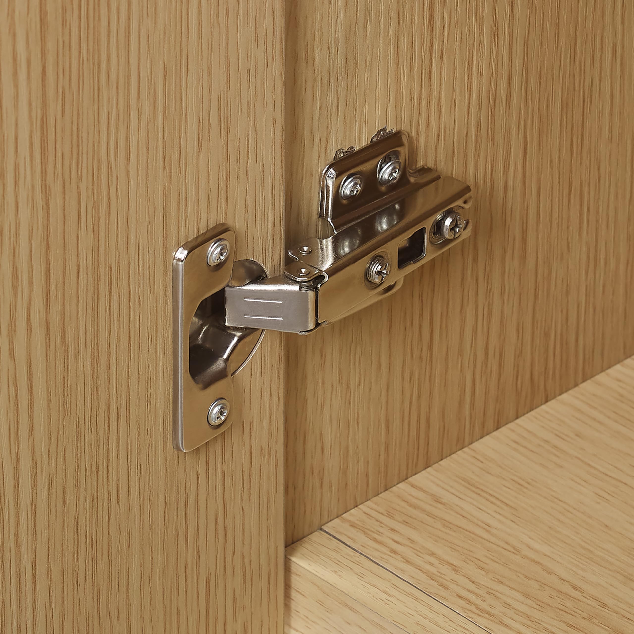 Crosley Furniture Marco 3-Piece Modern Entertainment Center, TV Stand Console, Storage Cabinets and Shelves, Ash - Image 10