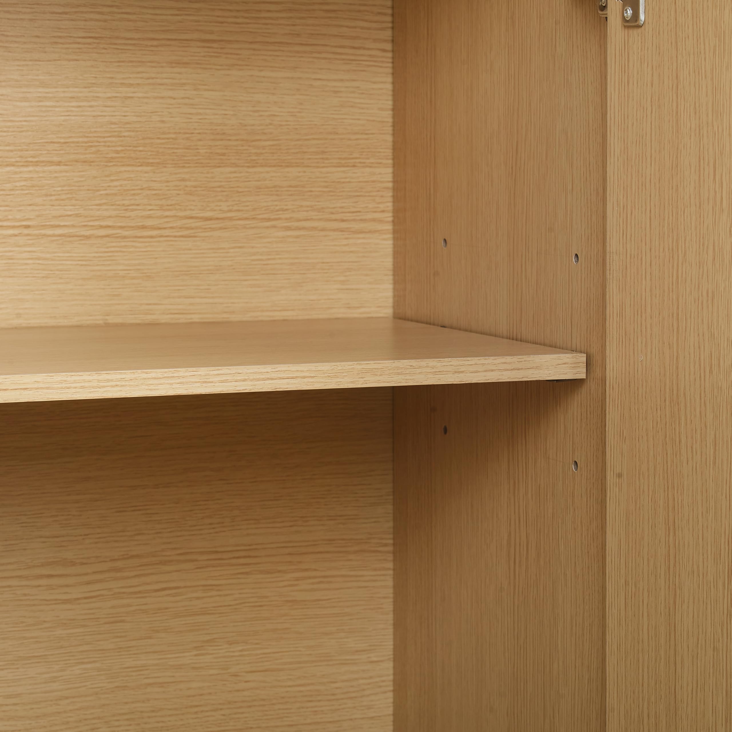 Crosley Furniture Marco 3-Piece Modern Entertainment Center, TV Stand Console, Storage Cabinets and Shelves, Ash - Image 12