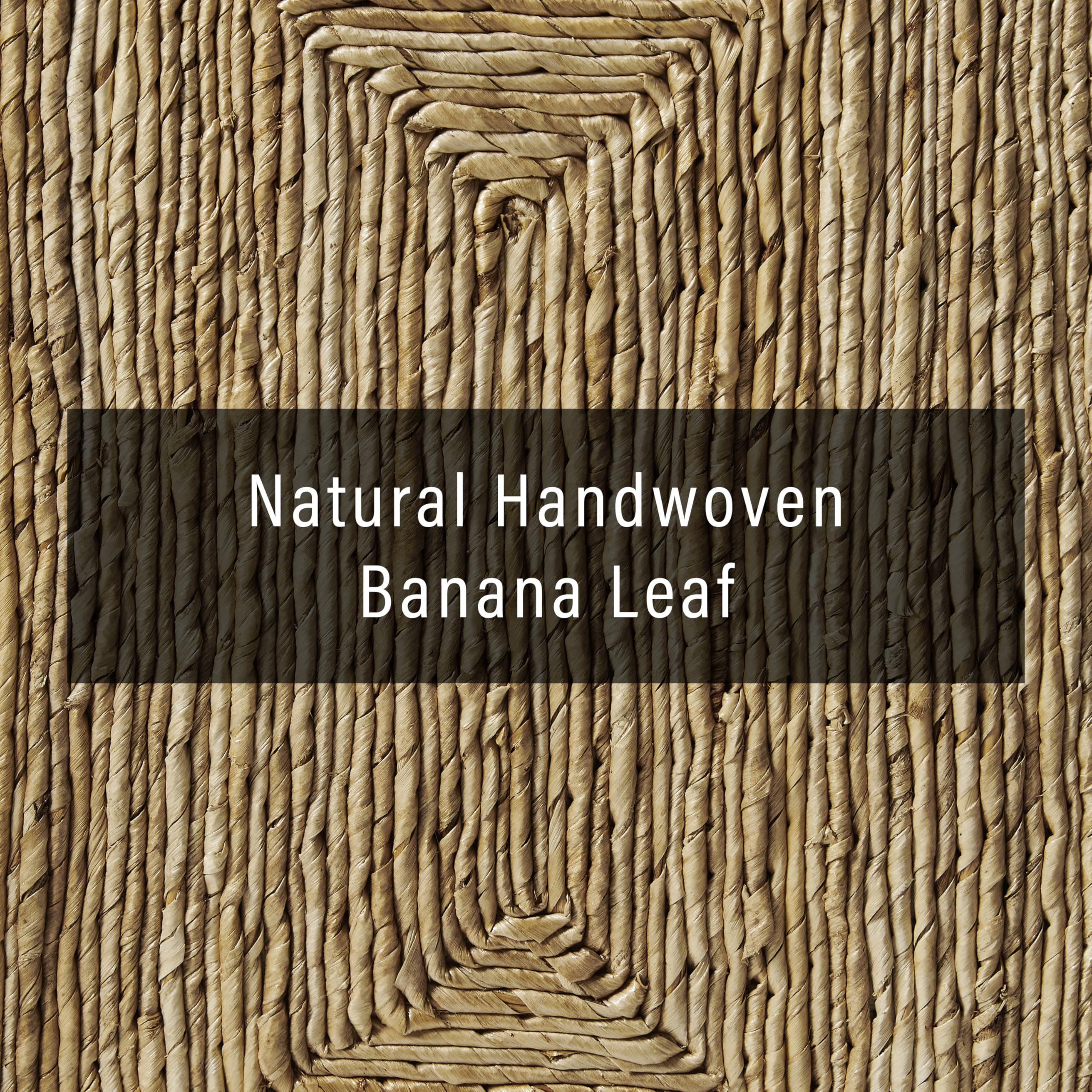 Crosley Furniture Marella Handwoven Natural Fiber Rattan Headboard for Queen Size Bed, Banana Leaf - Image 5