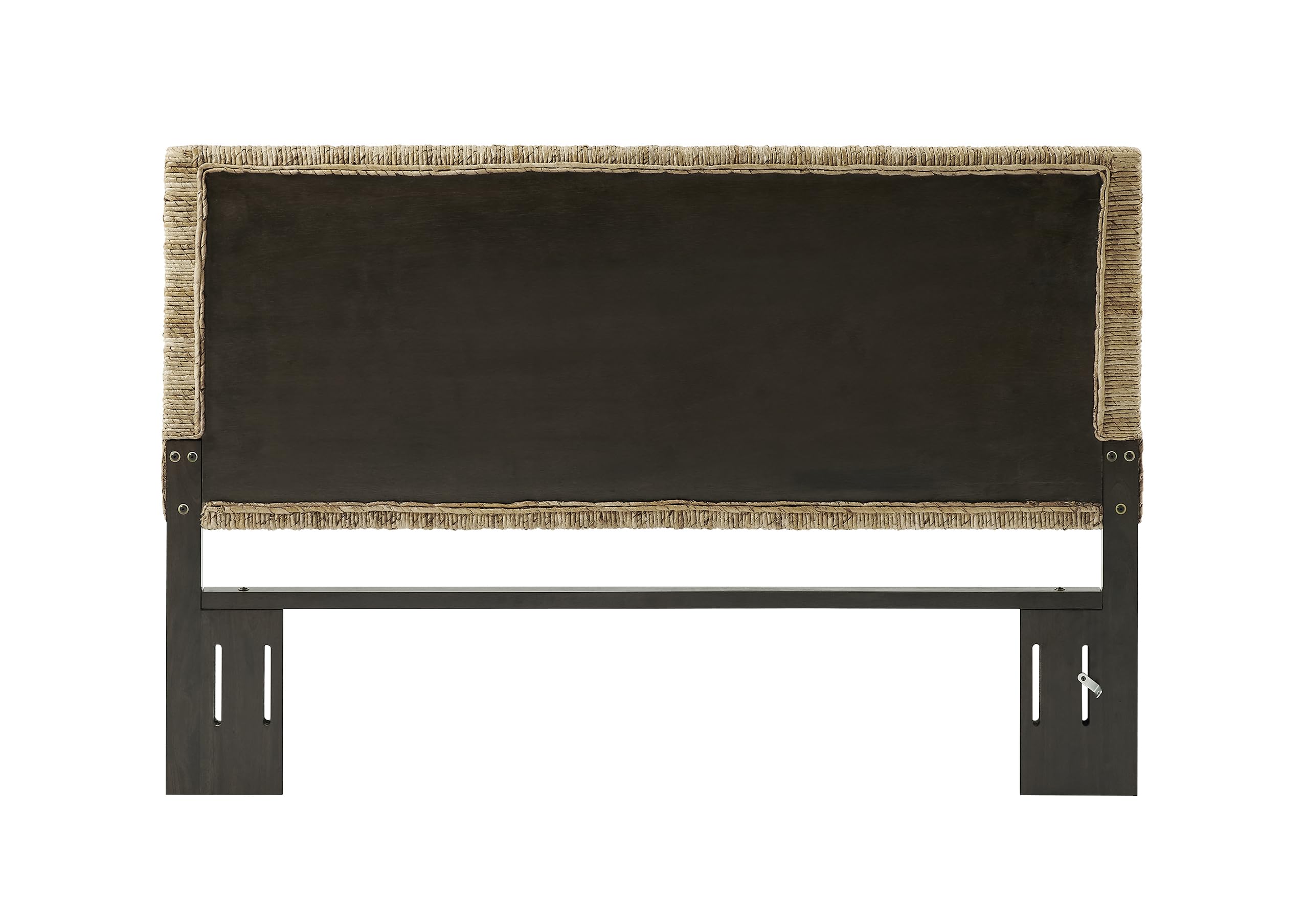 Crosley Furniture Marella Handwoven Natural Fiber Rattan Headboard for Queen Size Bed, Banana Leaf - Image 4