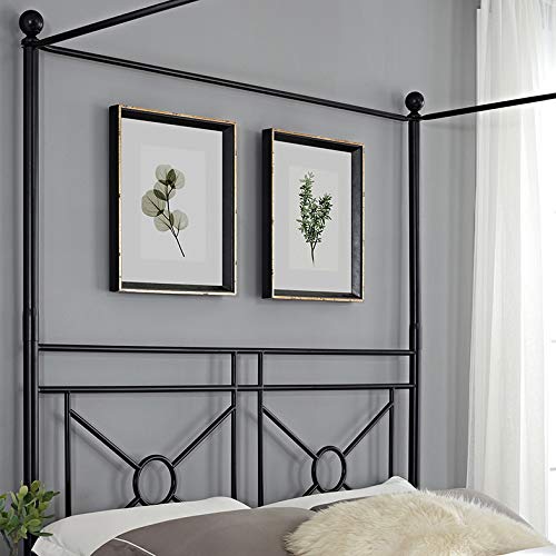 Crosley Furniture Montgomery Canopy Bed Set, Black, Queen - Image 10