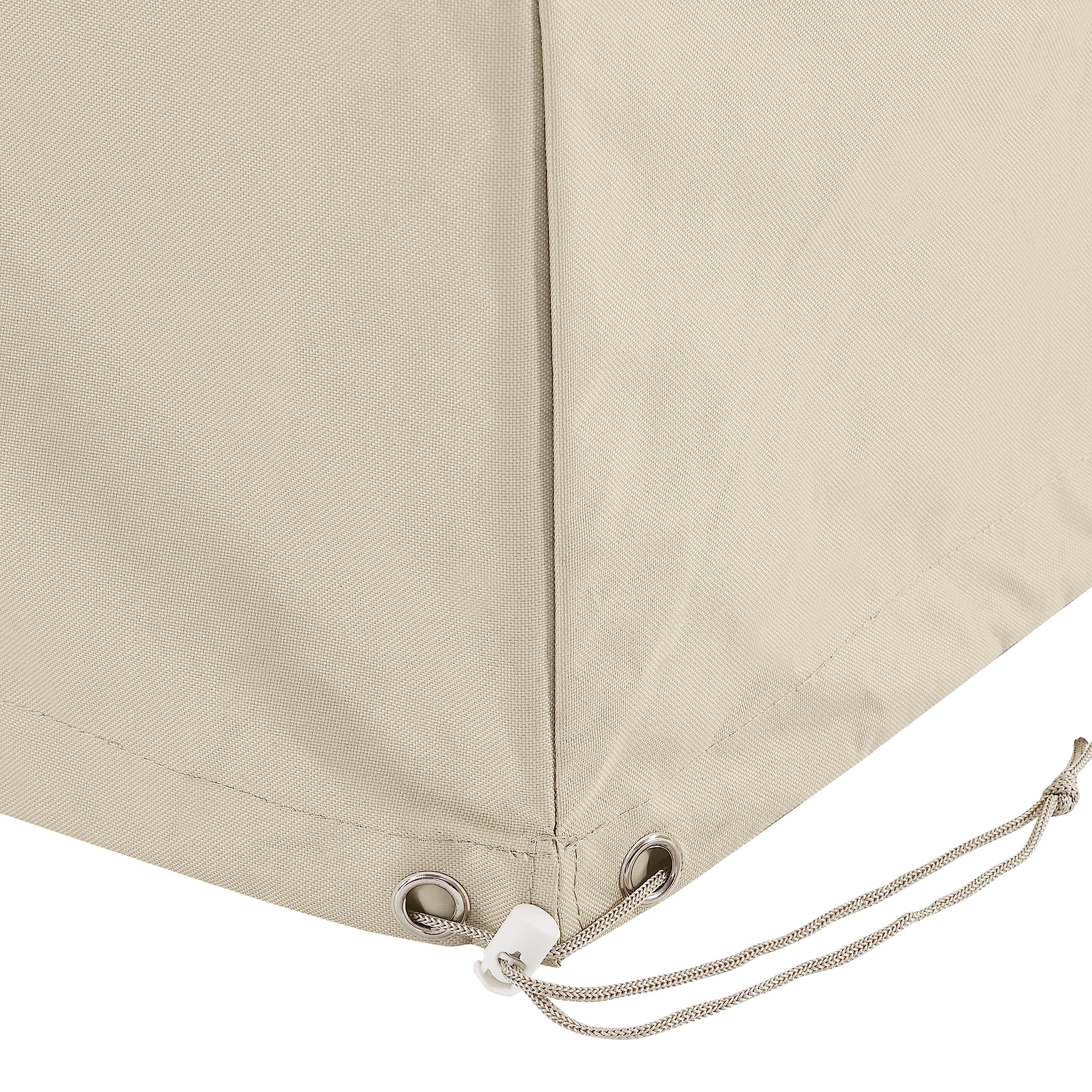 Crosley Furniture Patio Furniture Covers, Waterproof 7-Piece Cover Set for Outdoor Chairs, Sofa, Tables, Tan - Image 6