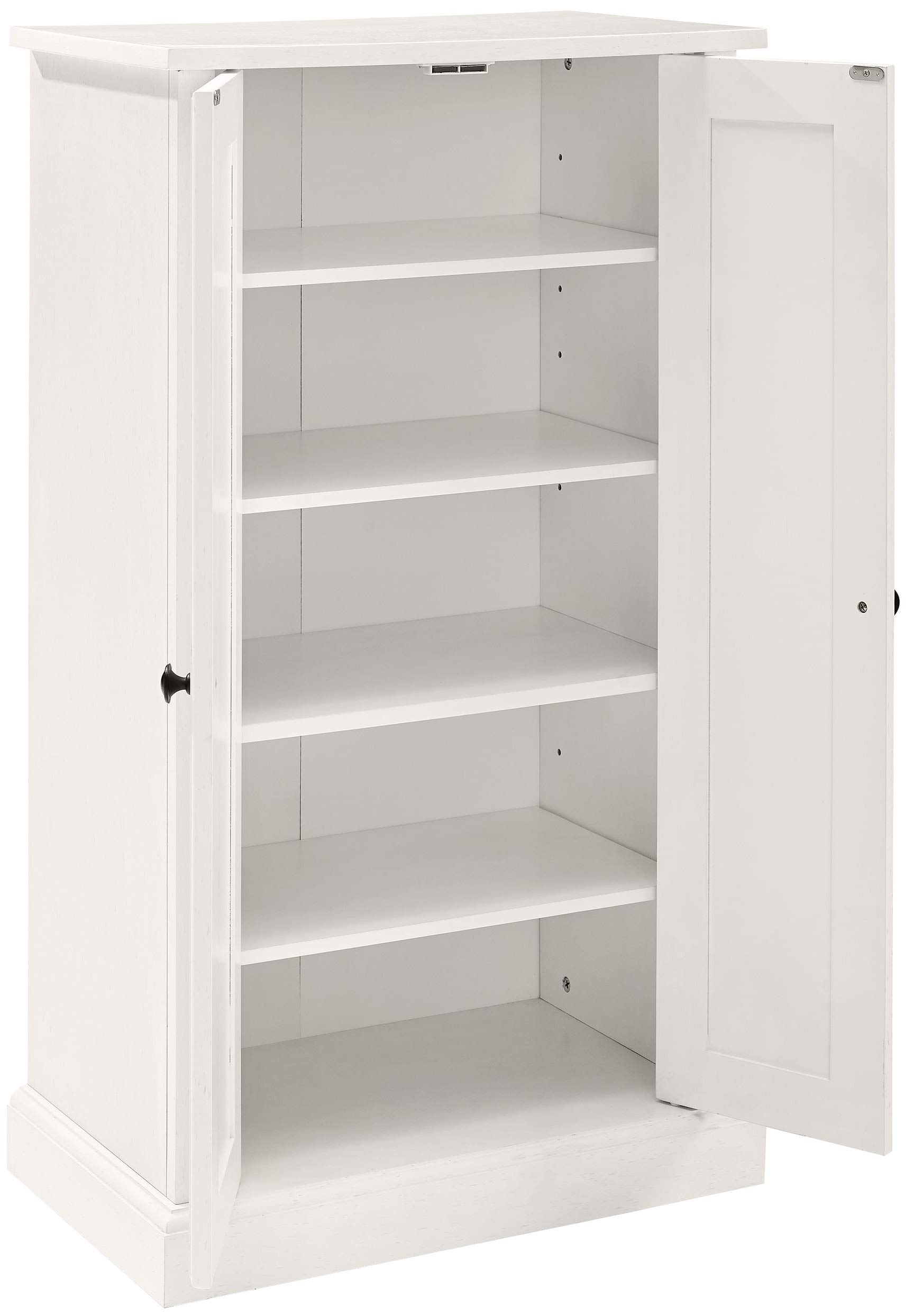 Crosley Furniture Seaside Accent Storage Cabinet, Bar, Buffet for Kitchen, Living Room, or Entryway, White - Image 5