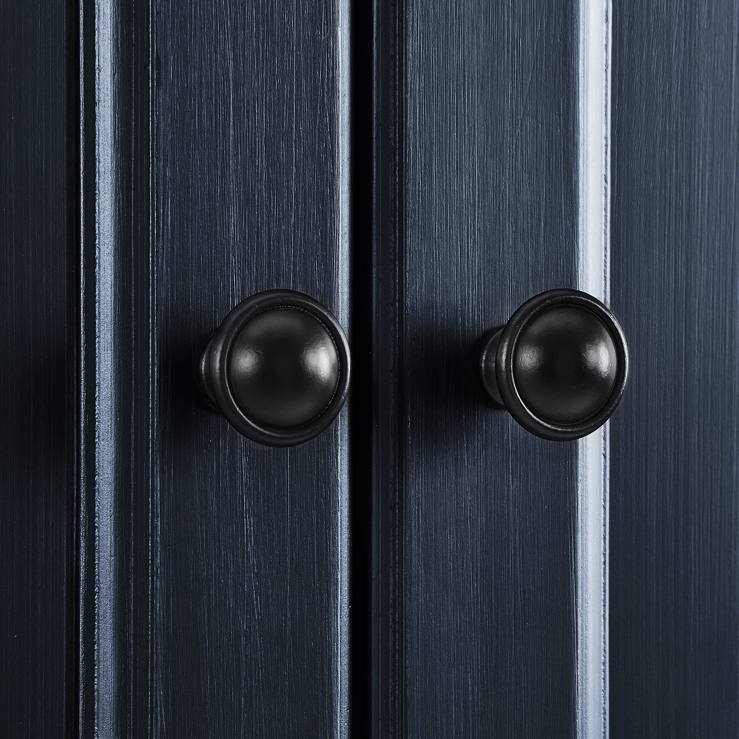 Crosley Furniture Seaside Coastal Pantry Storage Cabinet with Shelves, Kitchen, Dining, or Laundry Room, Distressed Navy - Image 14