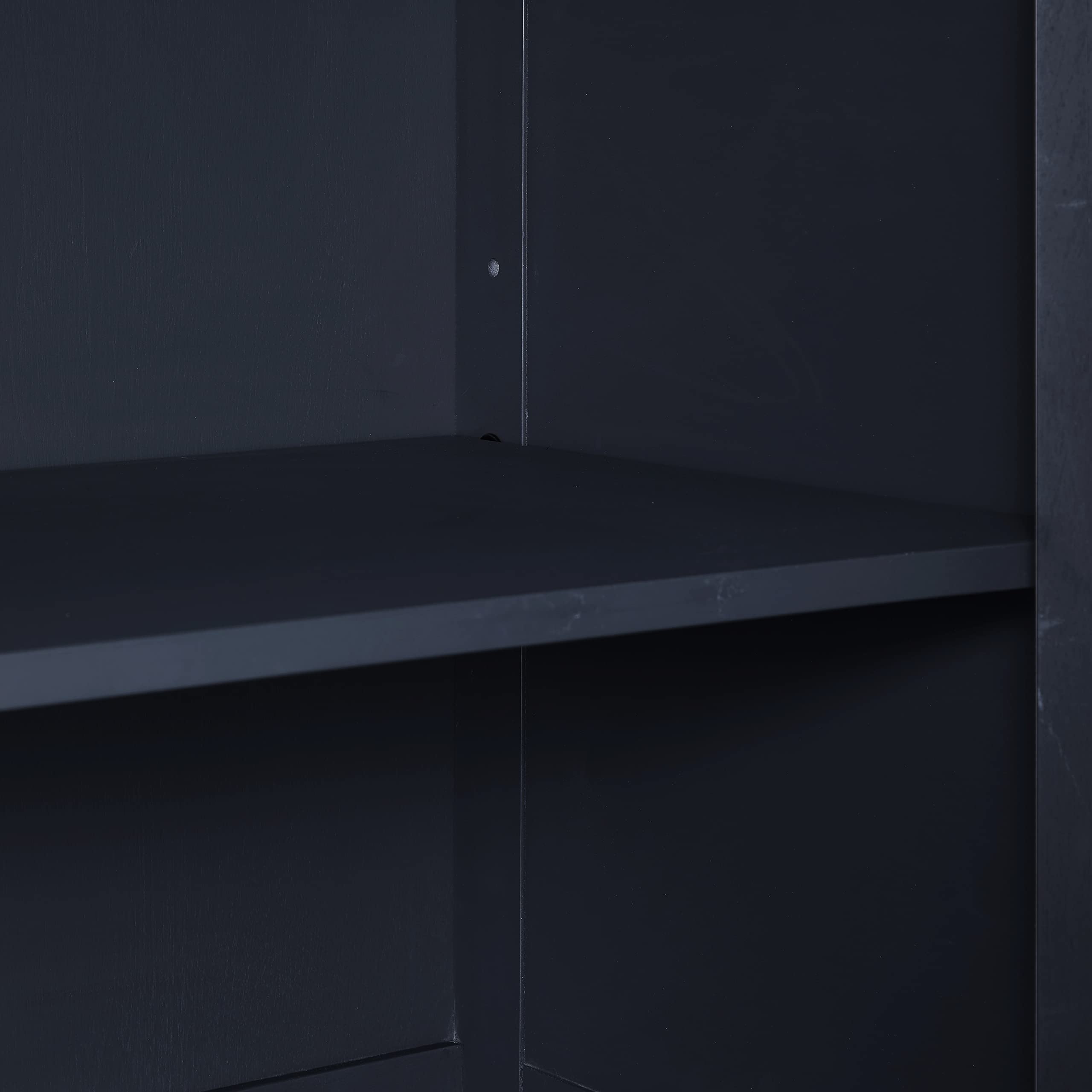 Crosley Furniture Seaside Coastal Pantry Storage Cabinet with Shelves, Kitchen, Dining, or Laundry Room, Distressed Navy - Image 16