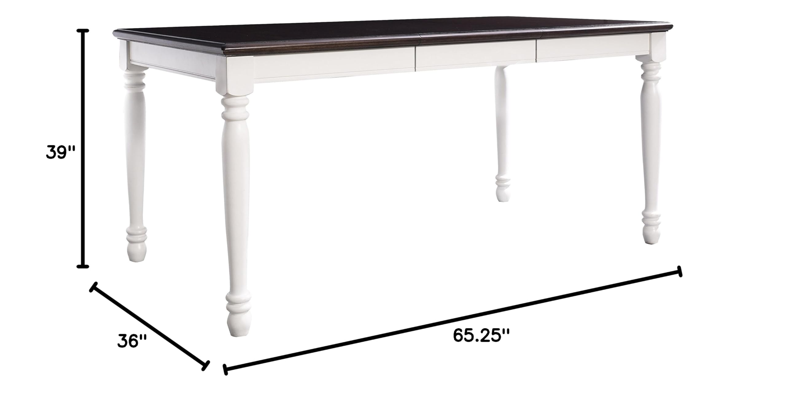 Crosley Furniture Shelby 7-Piece Traditional Dining Table Set for 6, Dinner Tables with Kitchen Chairs, Distressed White - Image 12